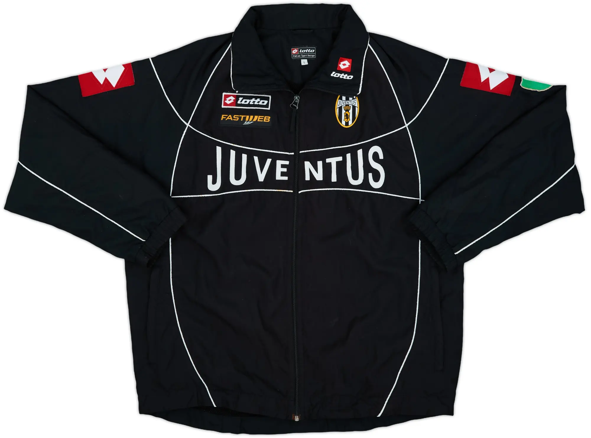 2002-03 Juventus Lotto Track Jacket - 8/10 - (L)