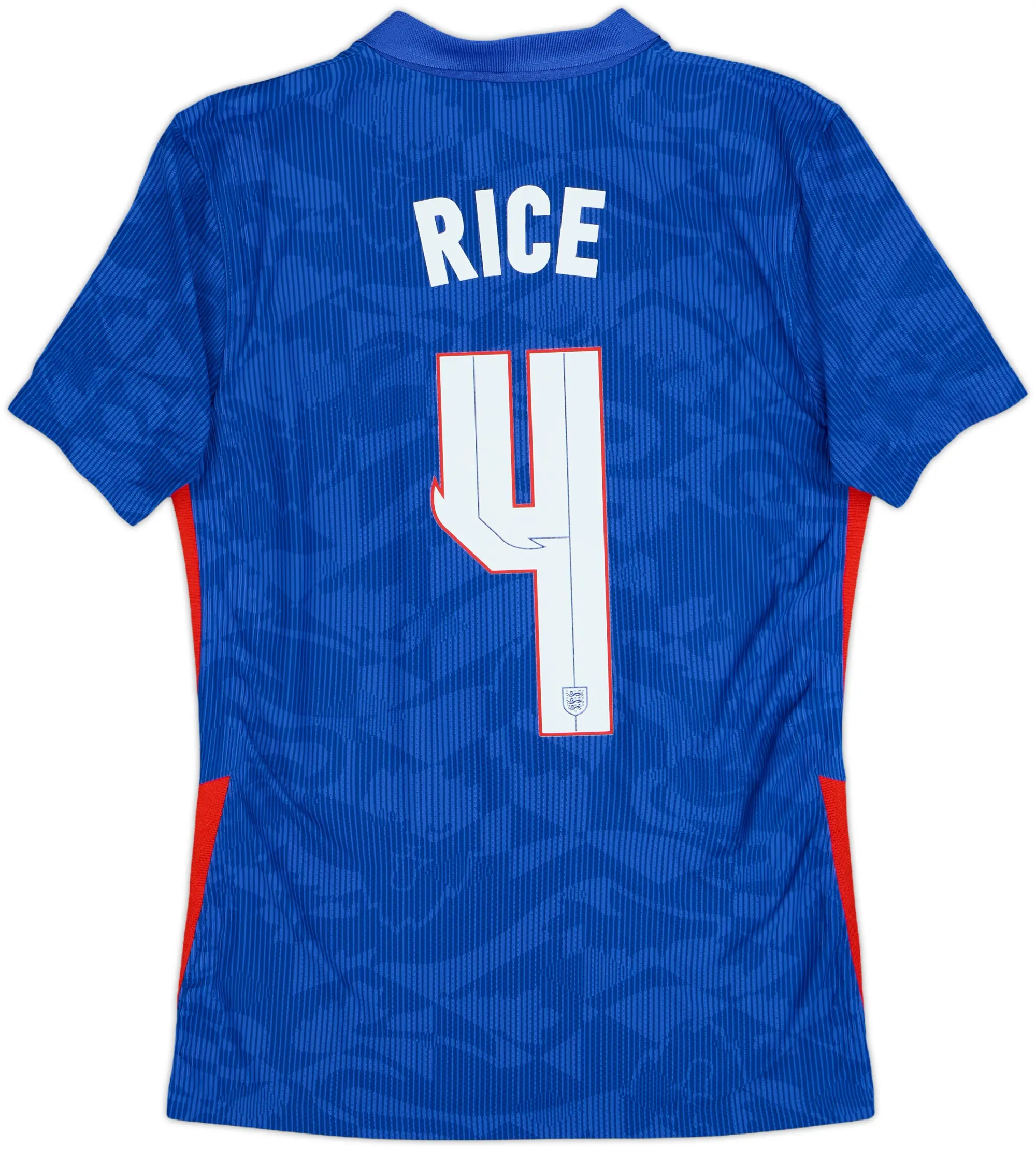 2020-21 England Authentic Away Shirt Rice #4 - 10/10 - (S)