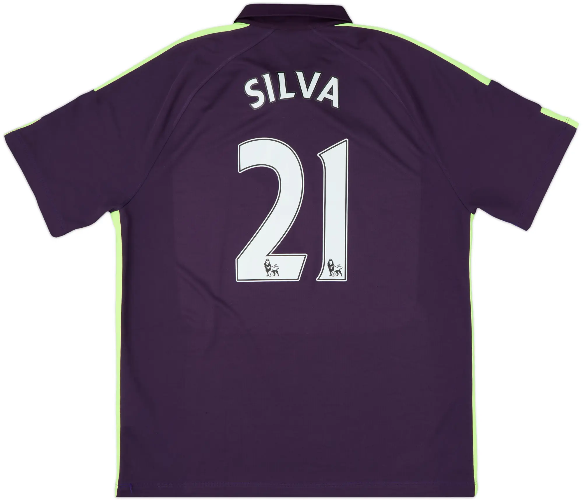 2014-15 Manchester City Third Shirt Silva #21 - 7/10 - (XL)