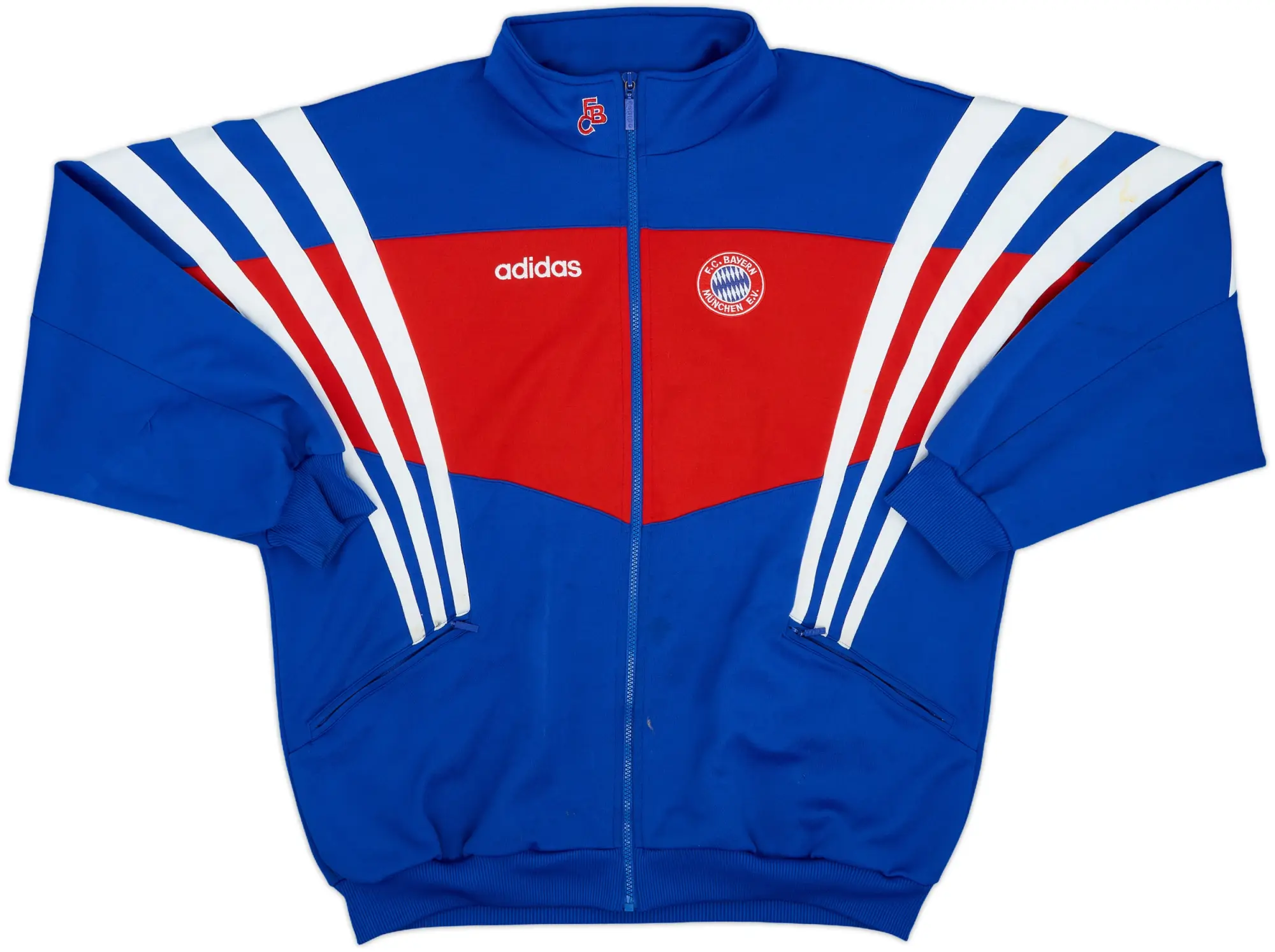 1995-96 Bayern Munich adidas Track Jacket - 7/10 - (XL)