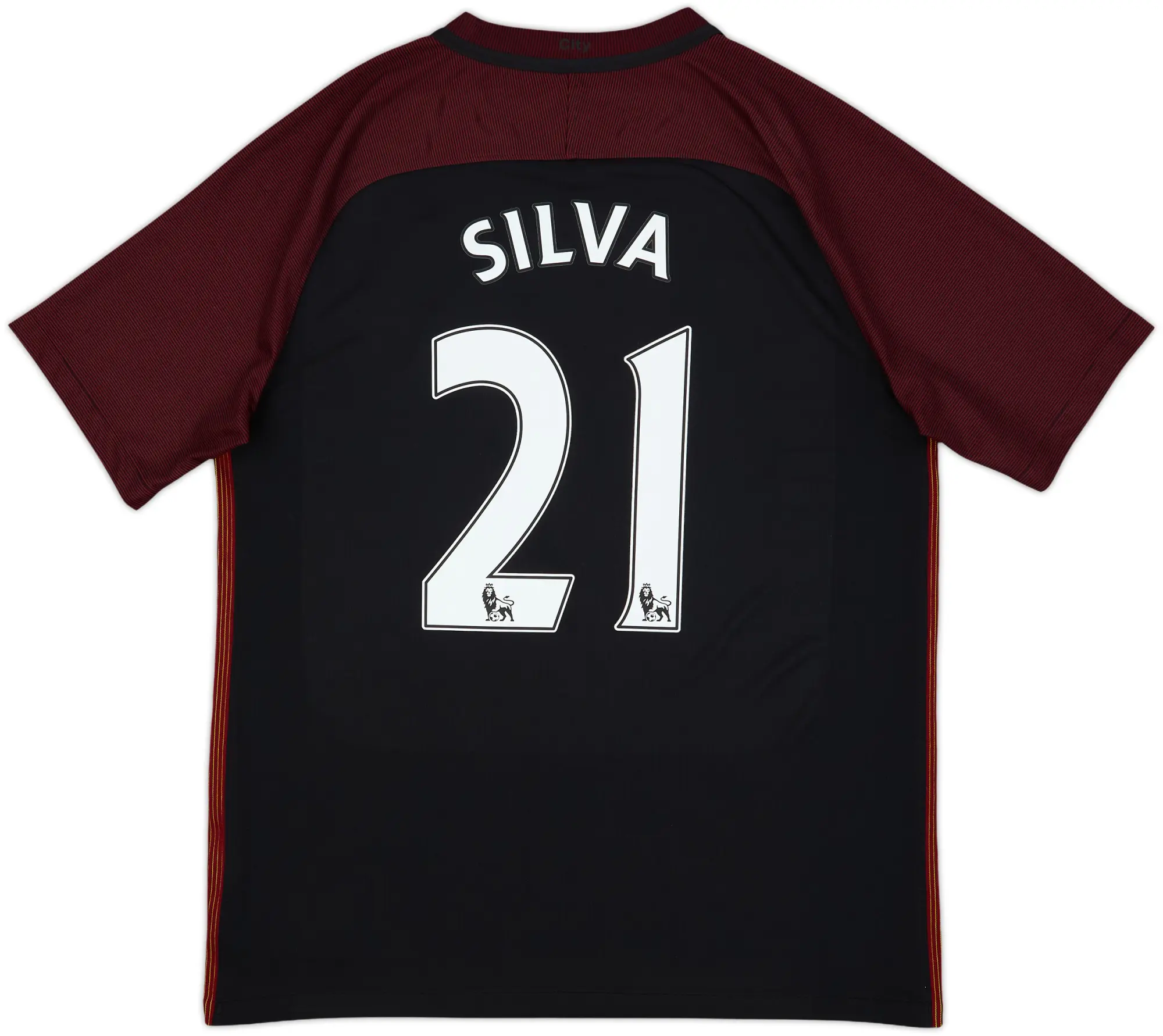 2016-17 Manchester City Away Shirt Silva #21 - 8/10 - (L)