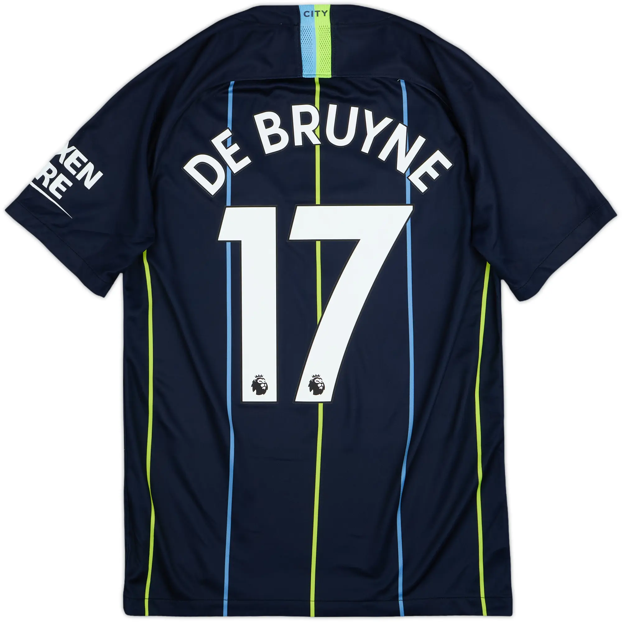 2018-19 Manchester City Away Shirt De Bruyne #17 - 8/10 - (S)