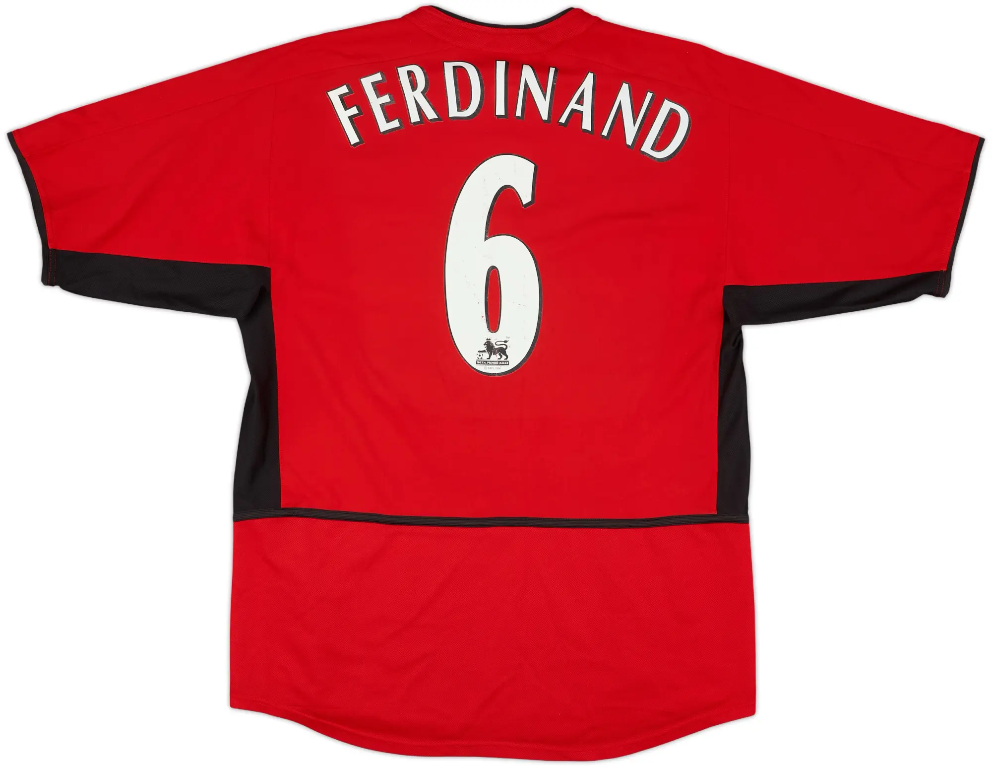 2002-04 Manchester United Home Shirt Ferdinand #6 - 7/10 - (M)