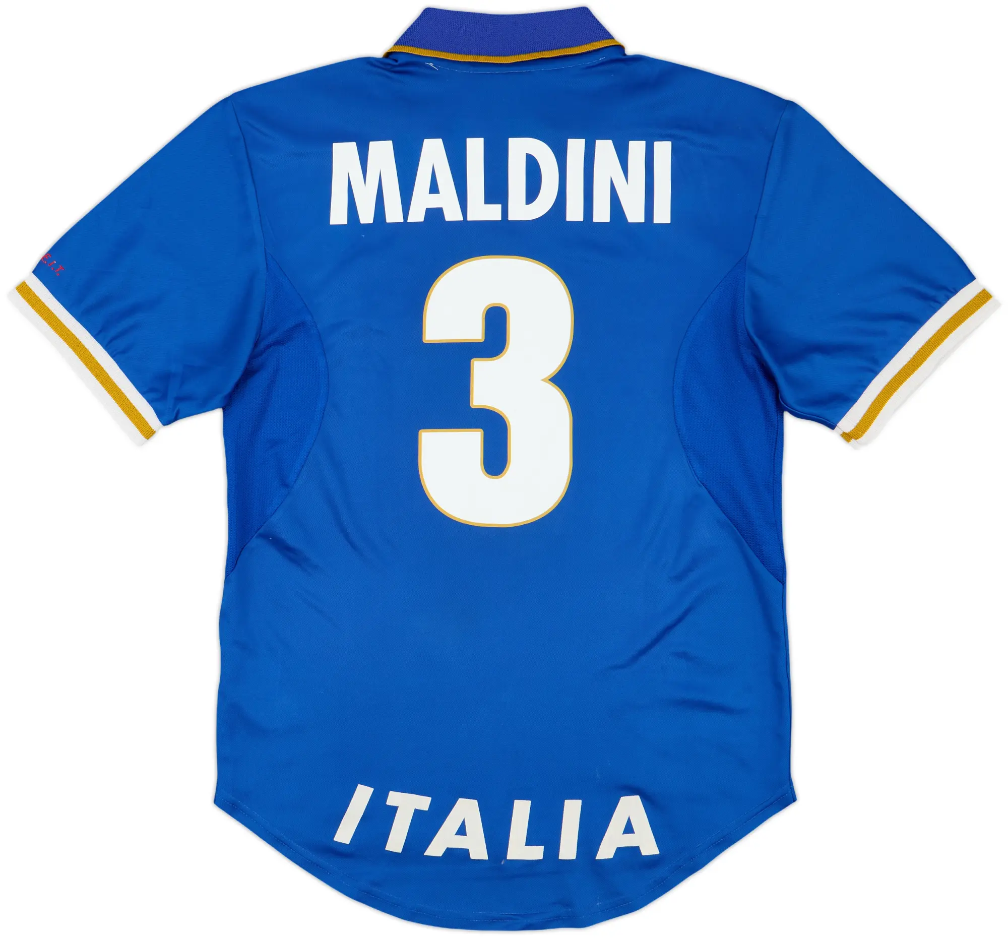1996-97 Italy Home Shirt Maldini #3 - 6/10 - (S)