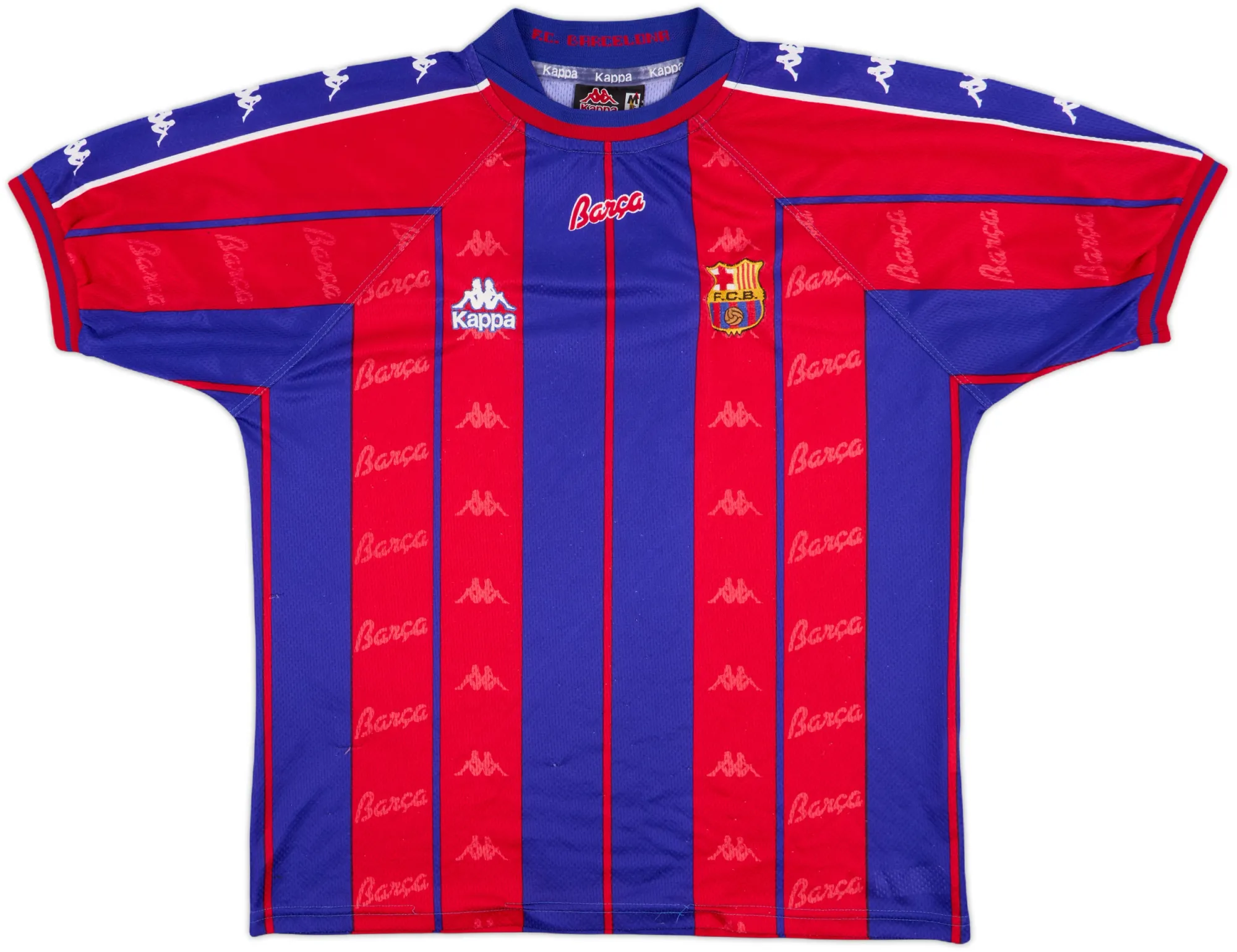 Kappa Barcelona Mens SS Home Shirt 1997/98