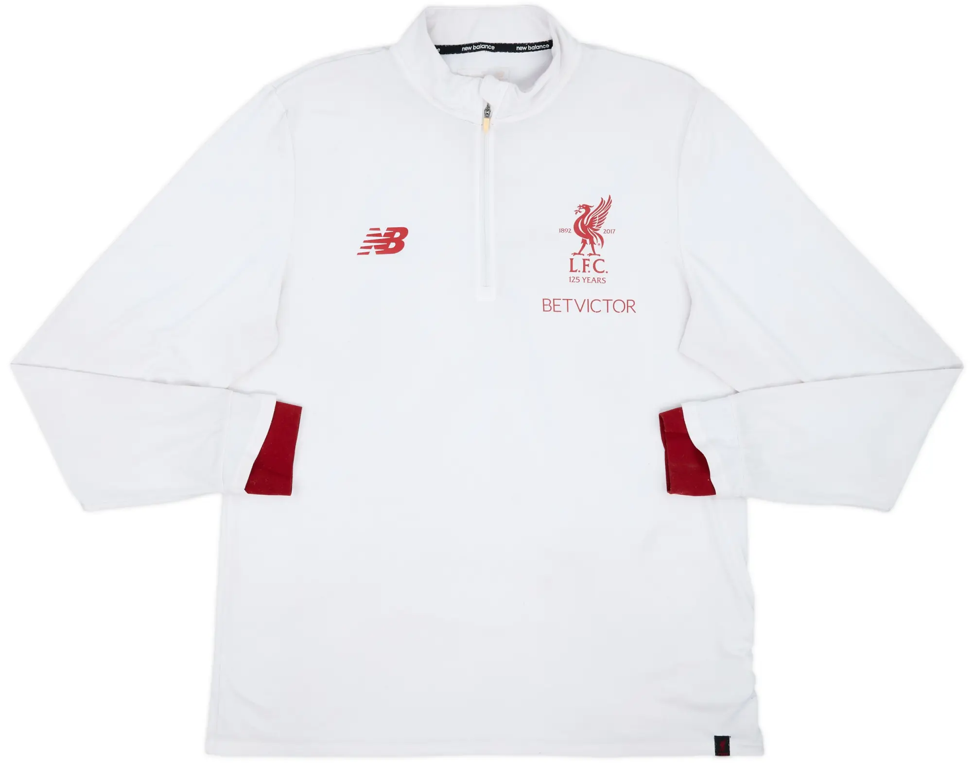 2017-18 Liverpool New Balance 1/4 Zip Sweat Top - 4/10 - (XXL)