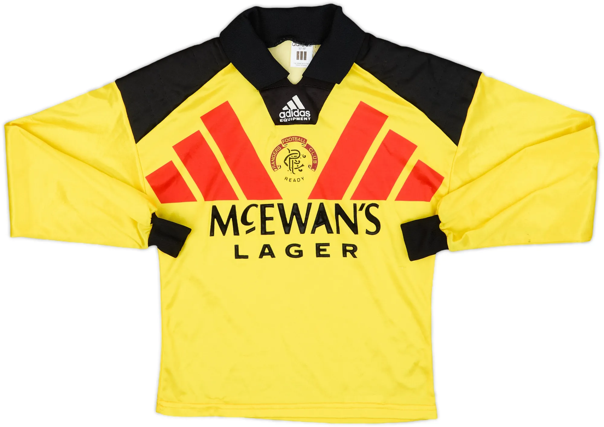 adidas Rangers Boys LS Goalkeeper Home Shirt 1992/94