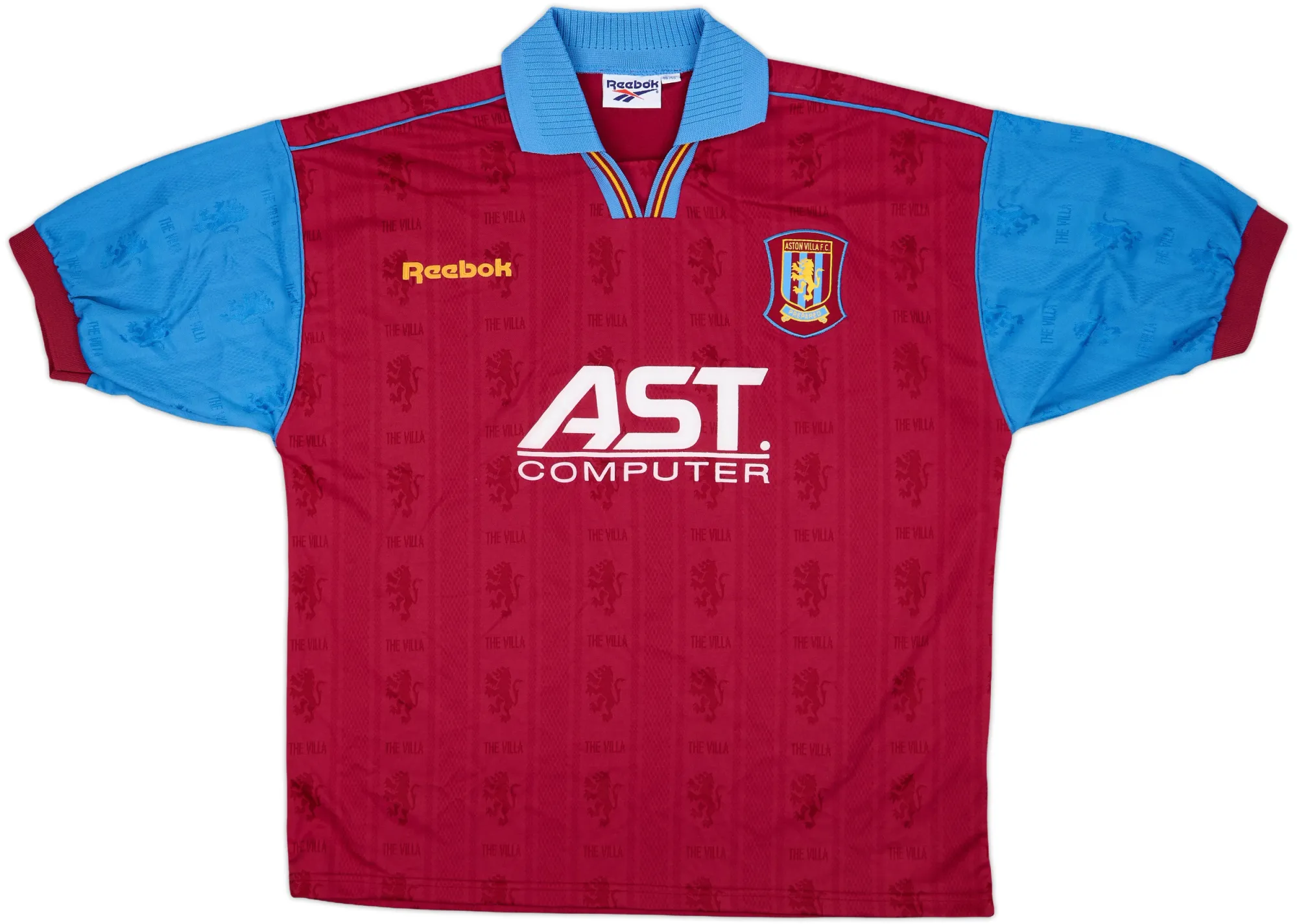 Reebok Aston Villa Mens SS Home Shirt 1995/97