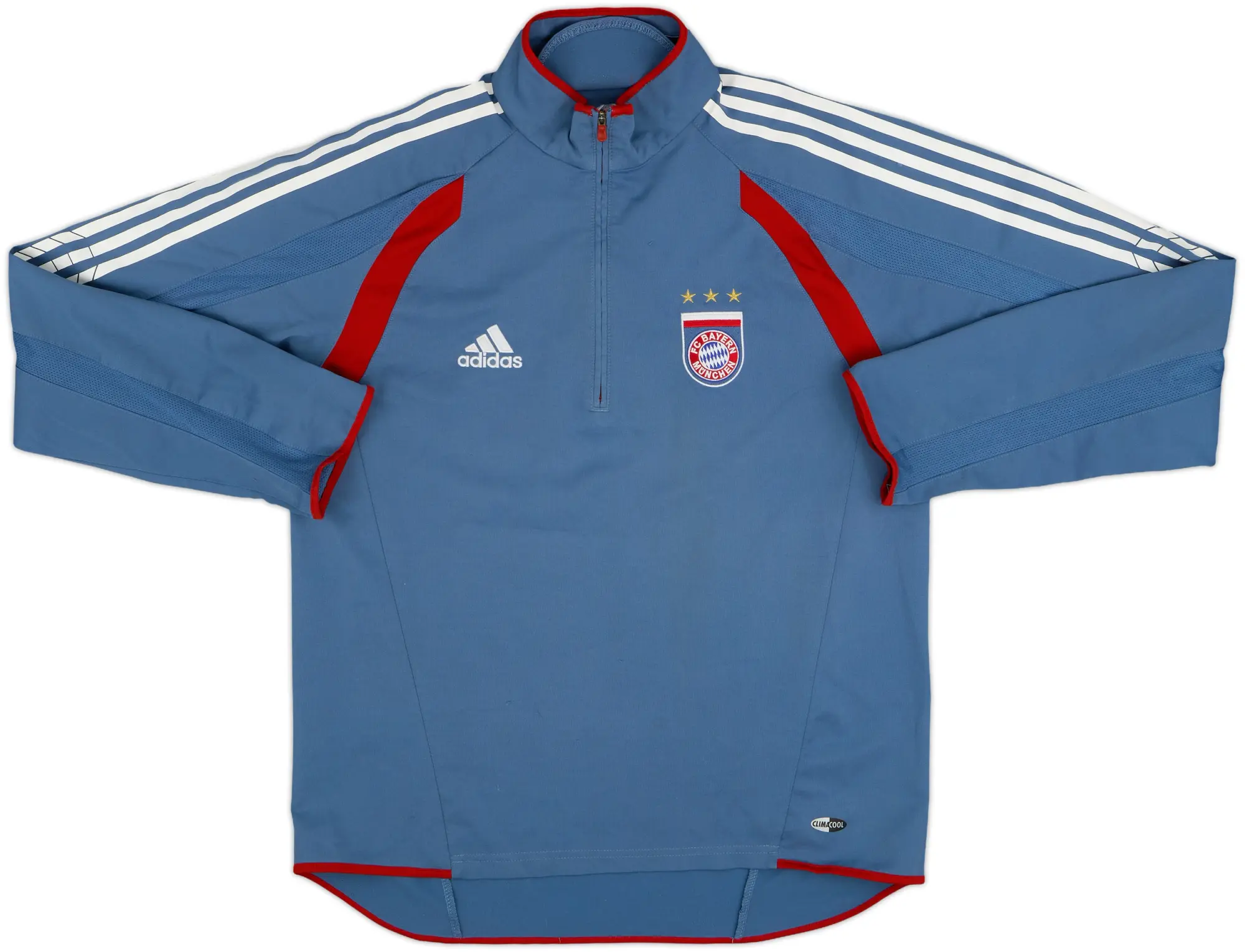 2005-06 Bayern Munich adidas 1/4 Zip Drill Top - 8/10 - (S)