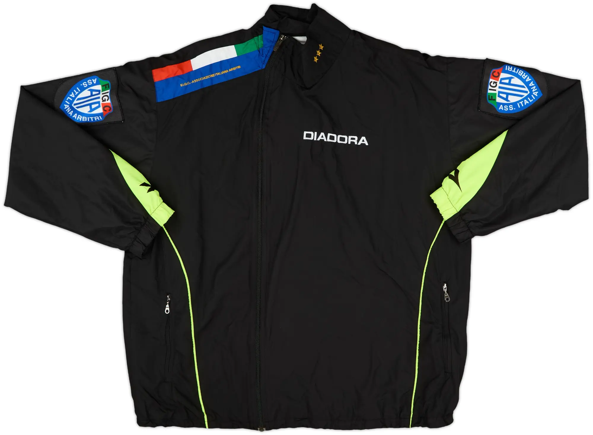 2000s Italy Diadora Referee Track Jacket - 10/10 - (L)