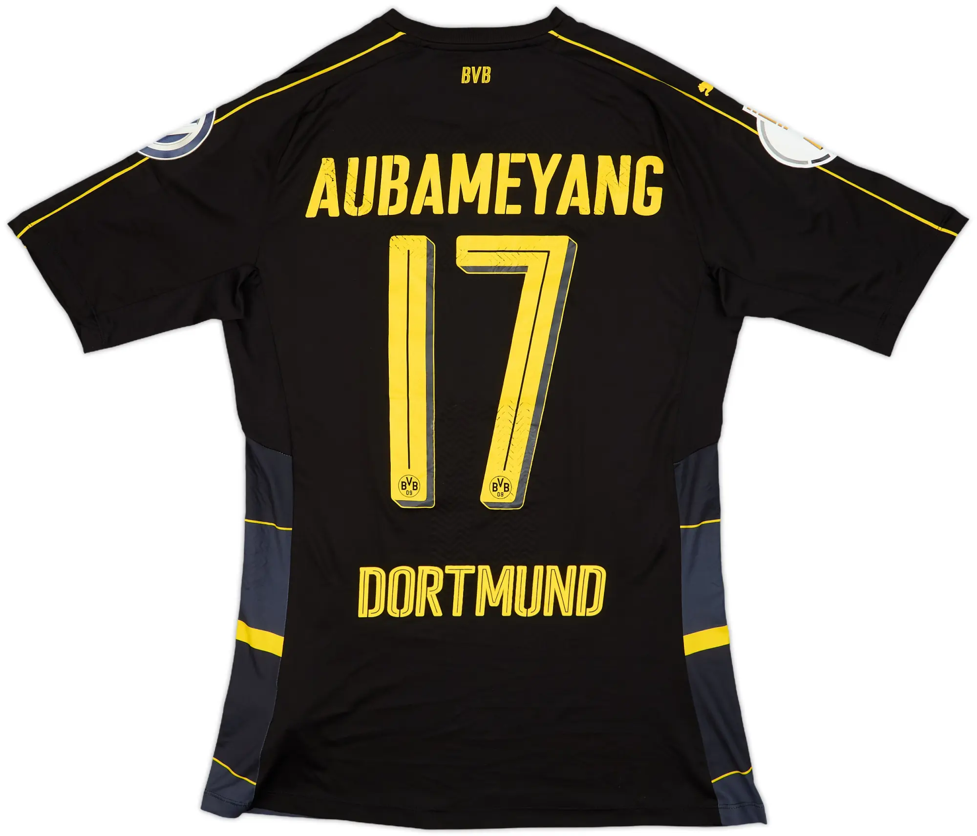 2016-17 Borussia Dortmund Authentic Away Shirt Aubameyang #7 - 7/10 - (XL)