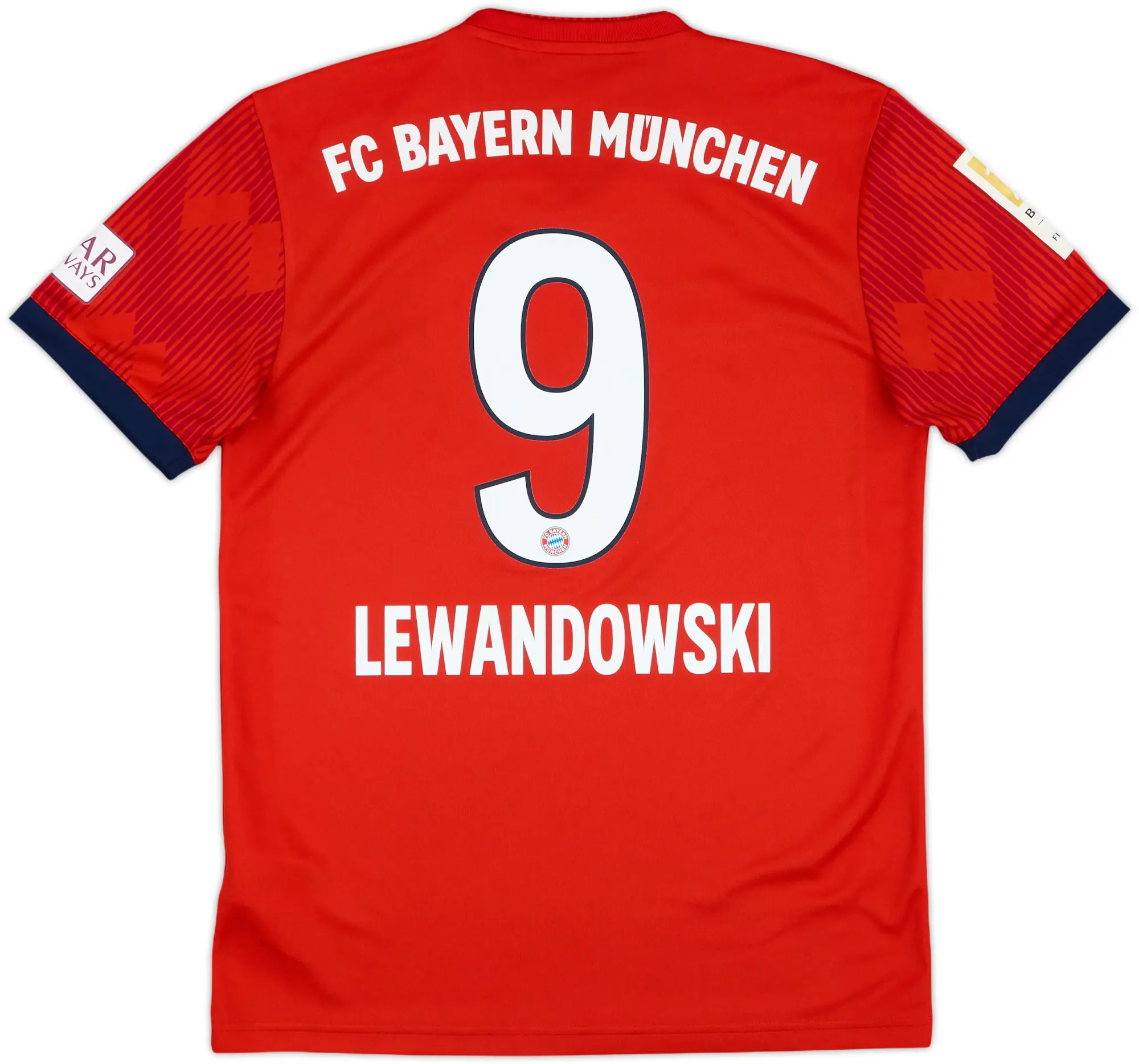 2018-19 Bayern Munich Home Shirt Lewandowski #9 - 10/10 - (S)