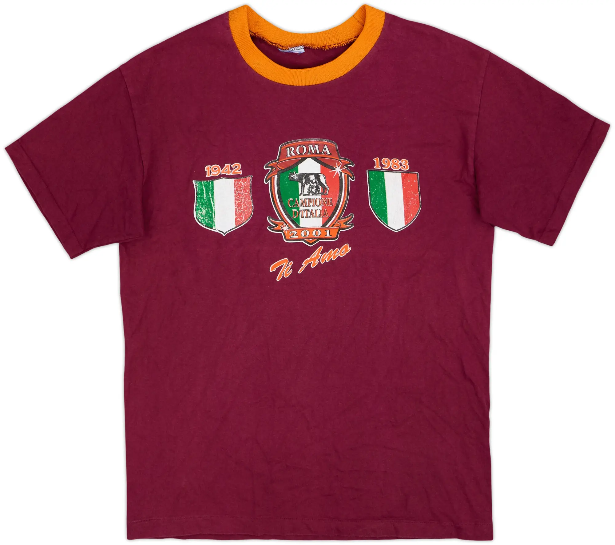 2001-02 Roma Graphic Tee - 6/10 - (L)