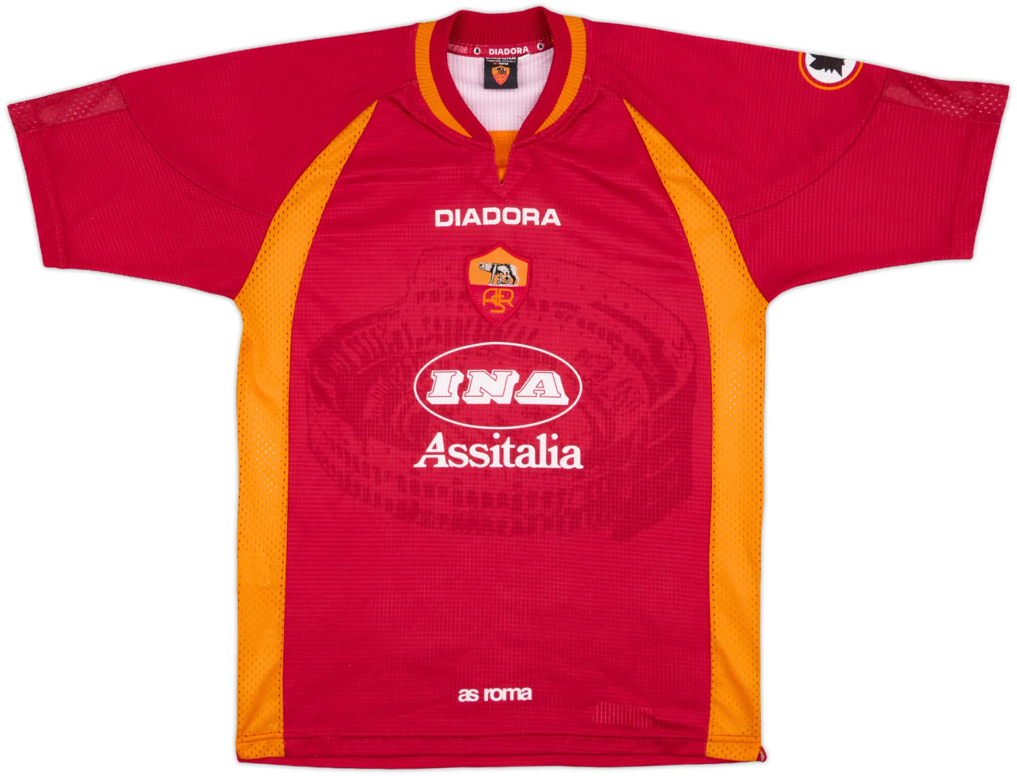 Diadora Roma Mens SS Home Shirt 1997/98