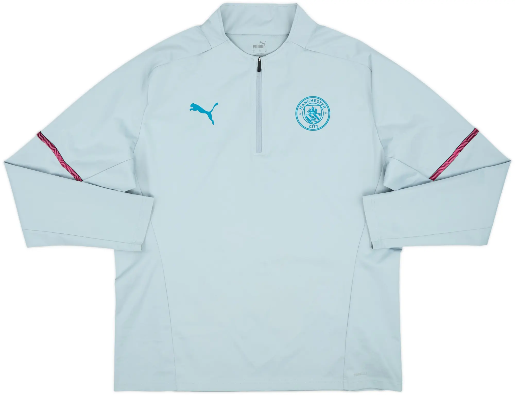 2021-22 Manchester City Puma 1/4 Zip Drill Top - 9/10 - (XL)