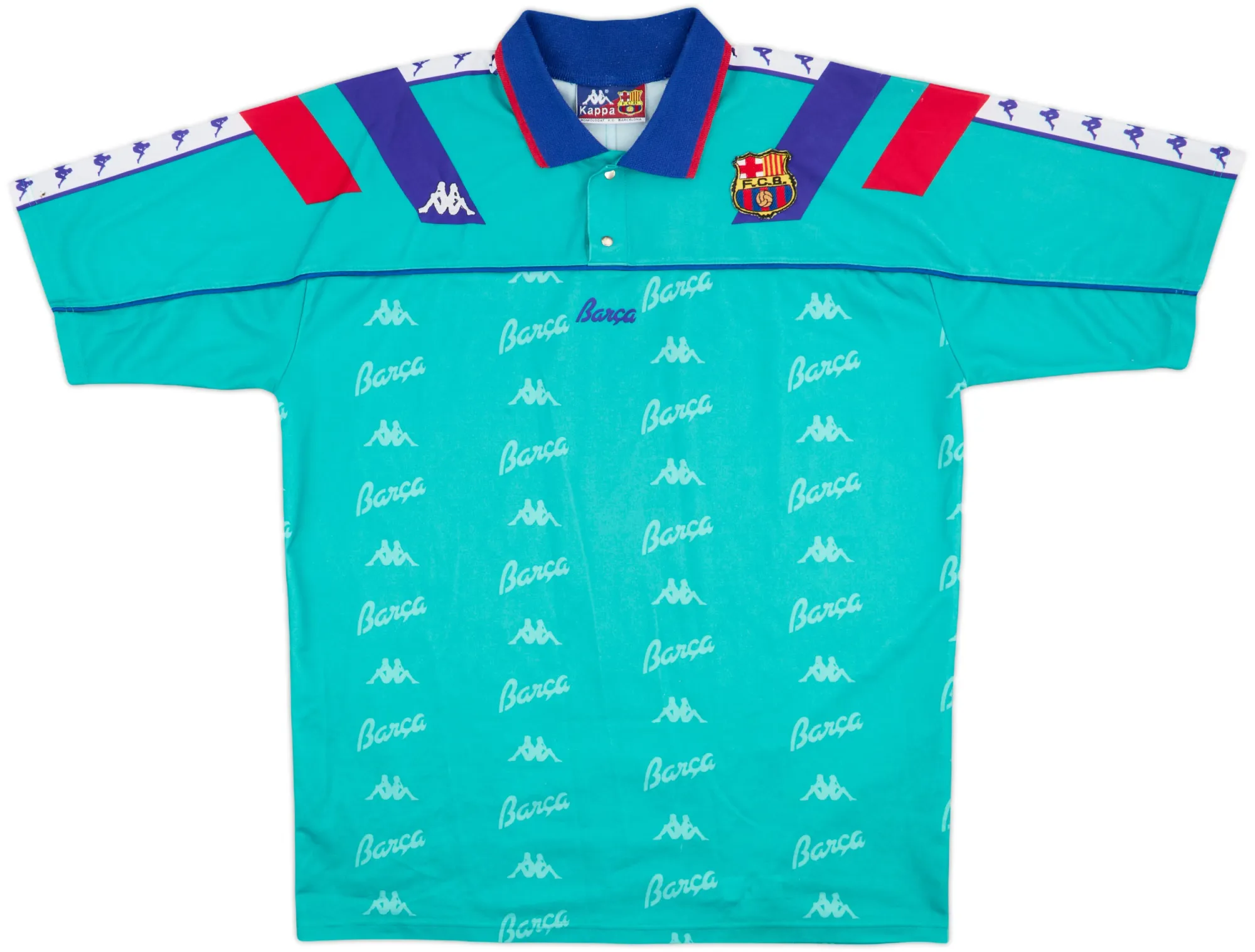 Kappa Barcelona Mens SS Away Shirt 1992/93