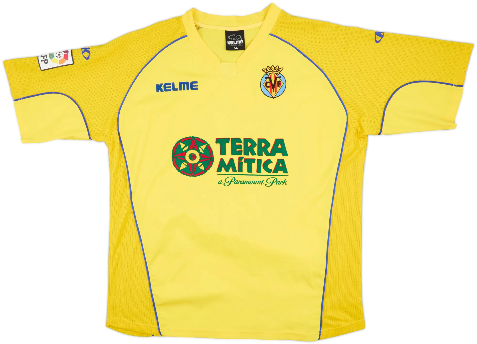 Kelme Villarreal Mens SS Home Shirt 2003/04