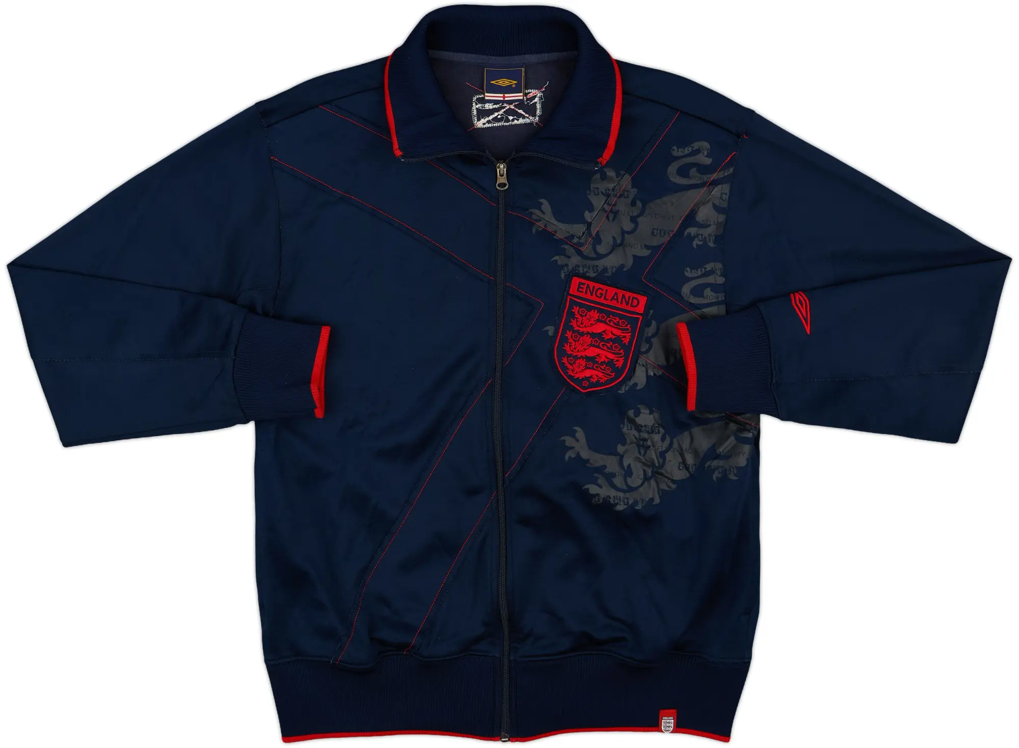 2007-09 England Umbro Track Jacket - 3/10 - (M)