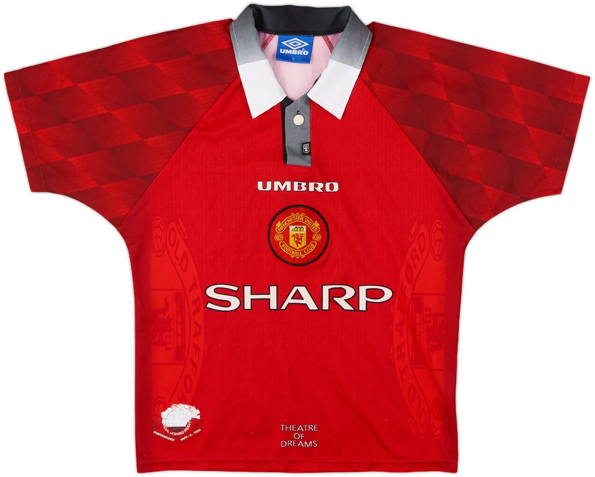 Umbro Manchester United Mens SS Home Shirt 1996/98