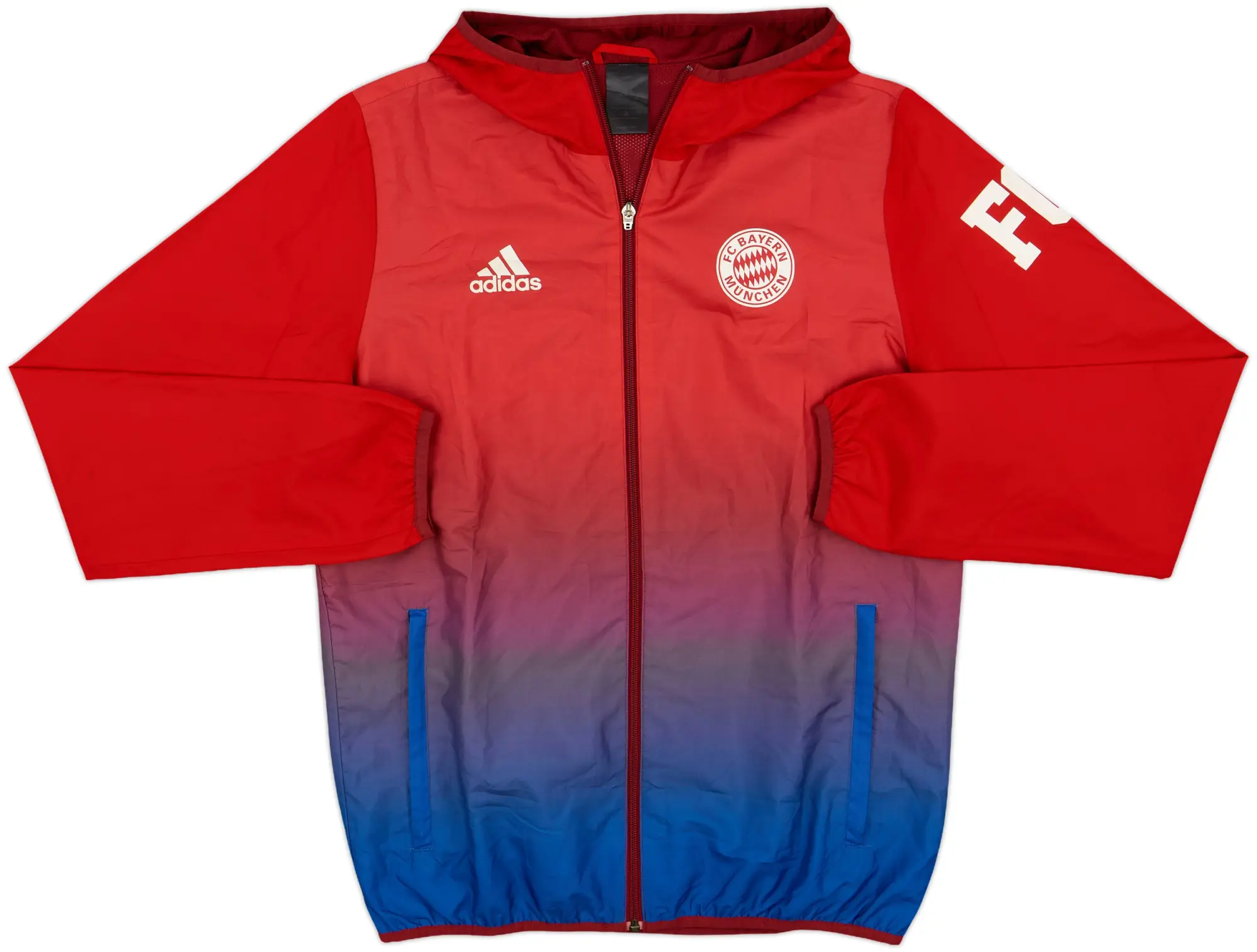 2015-16 Bayern Munich adidas Hooded Rain Jacket - 9/10 - (S)