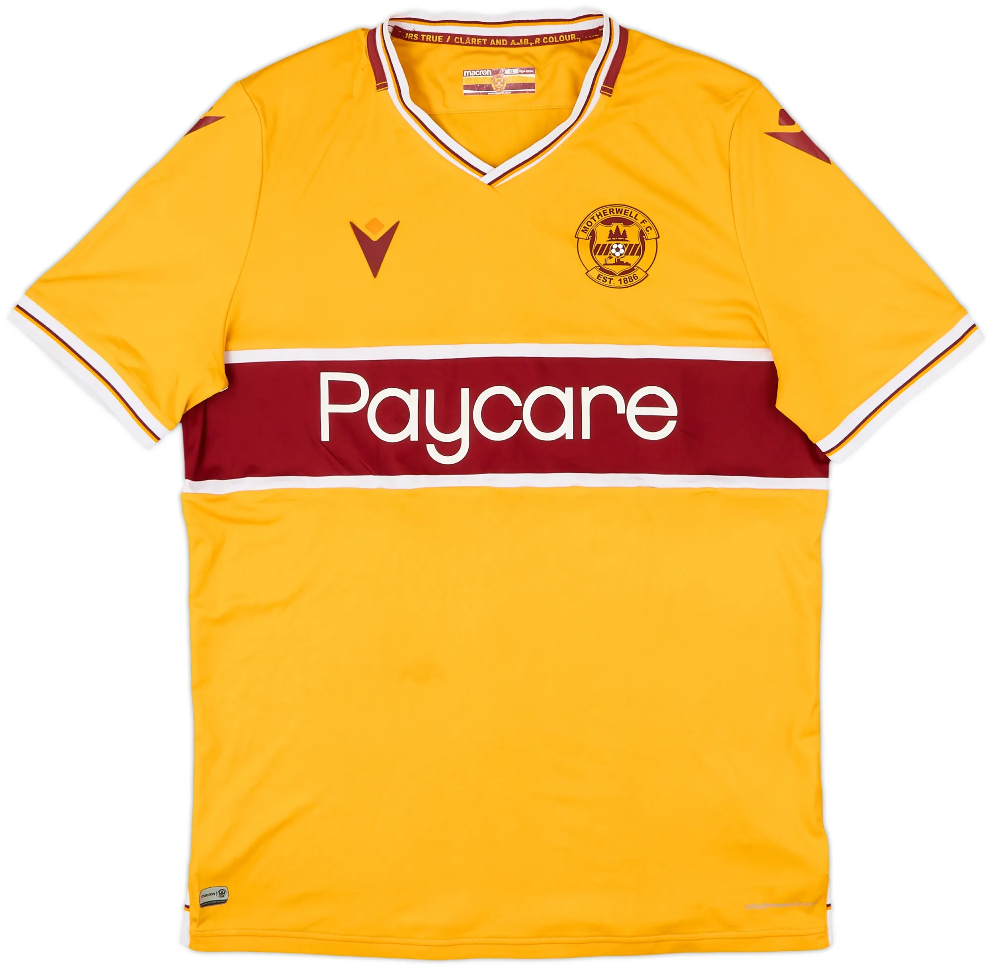 Macron Motherwell Mens SS Home Shirt 2021/22