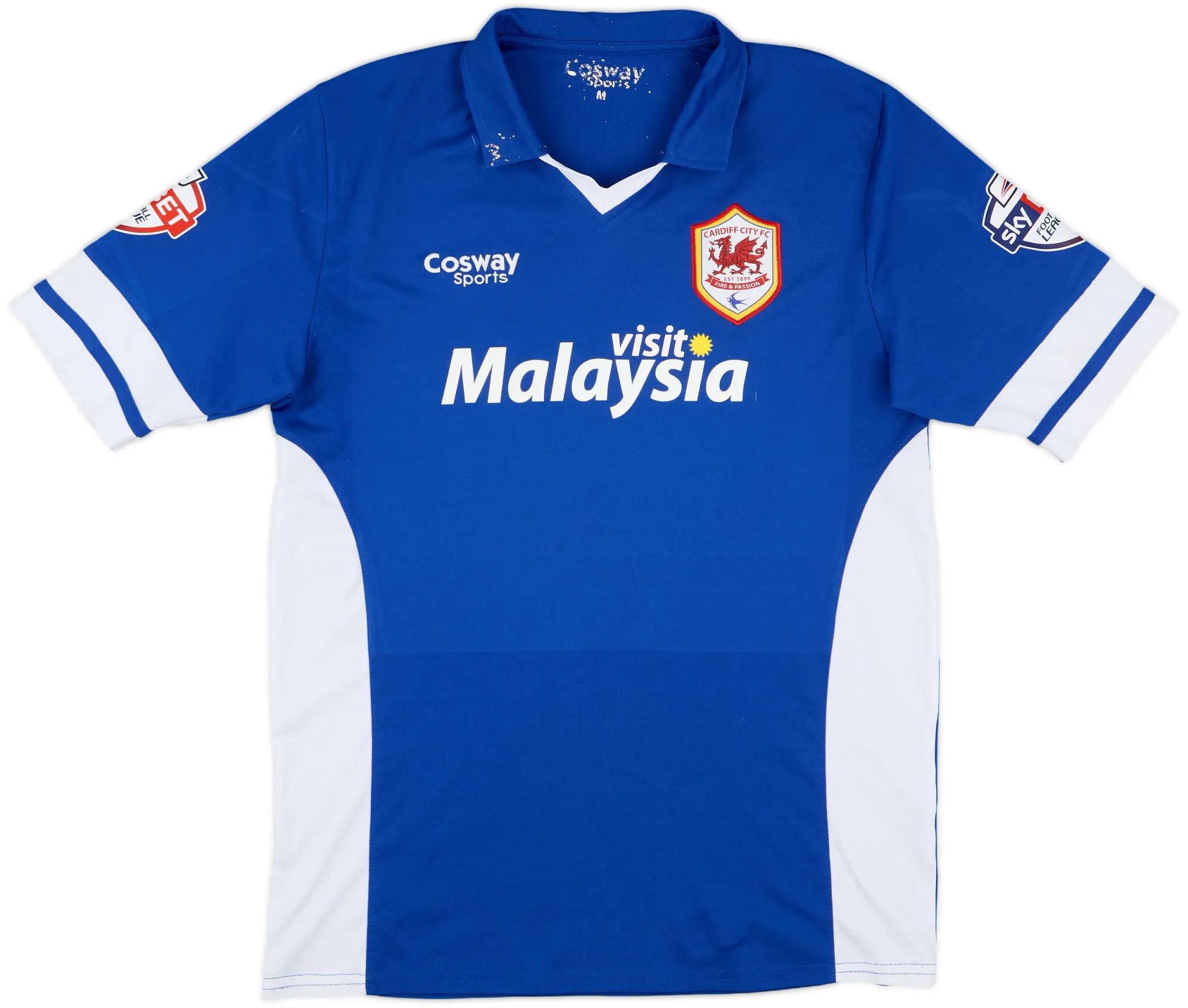 Away Cardiff City Mens SS Away Shirt 2014/15