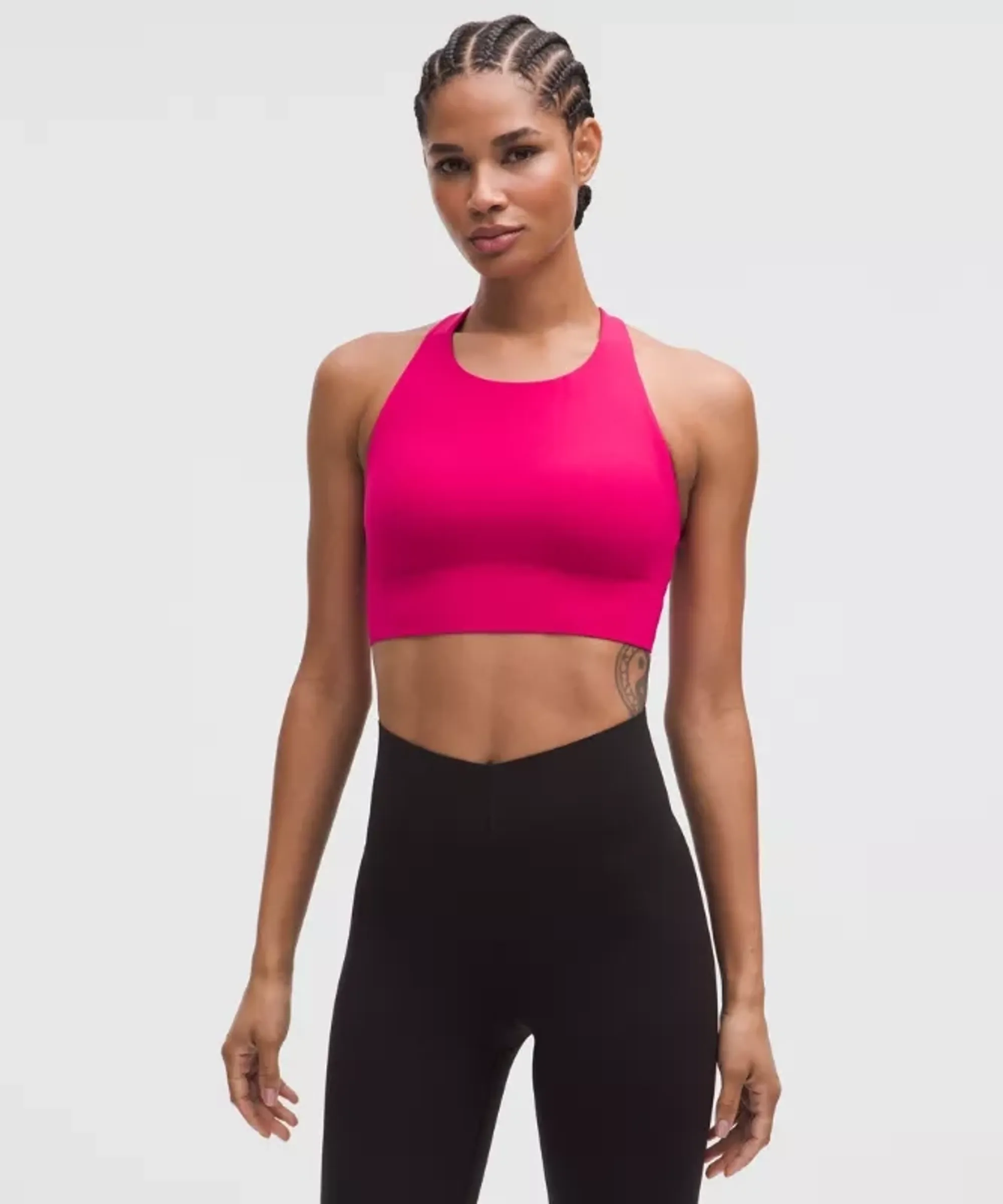 lululemon – Women's LightLift Sports Bra Medium Support, B/C Cup – Color Pink – Size Medium