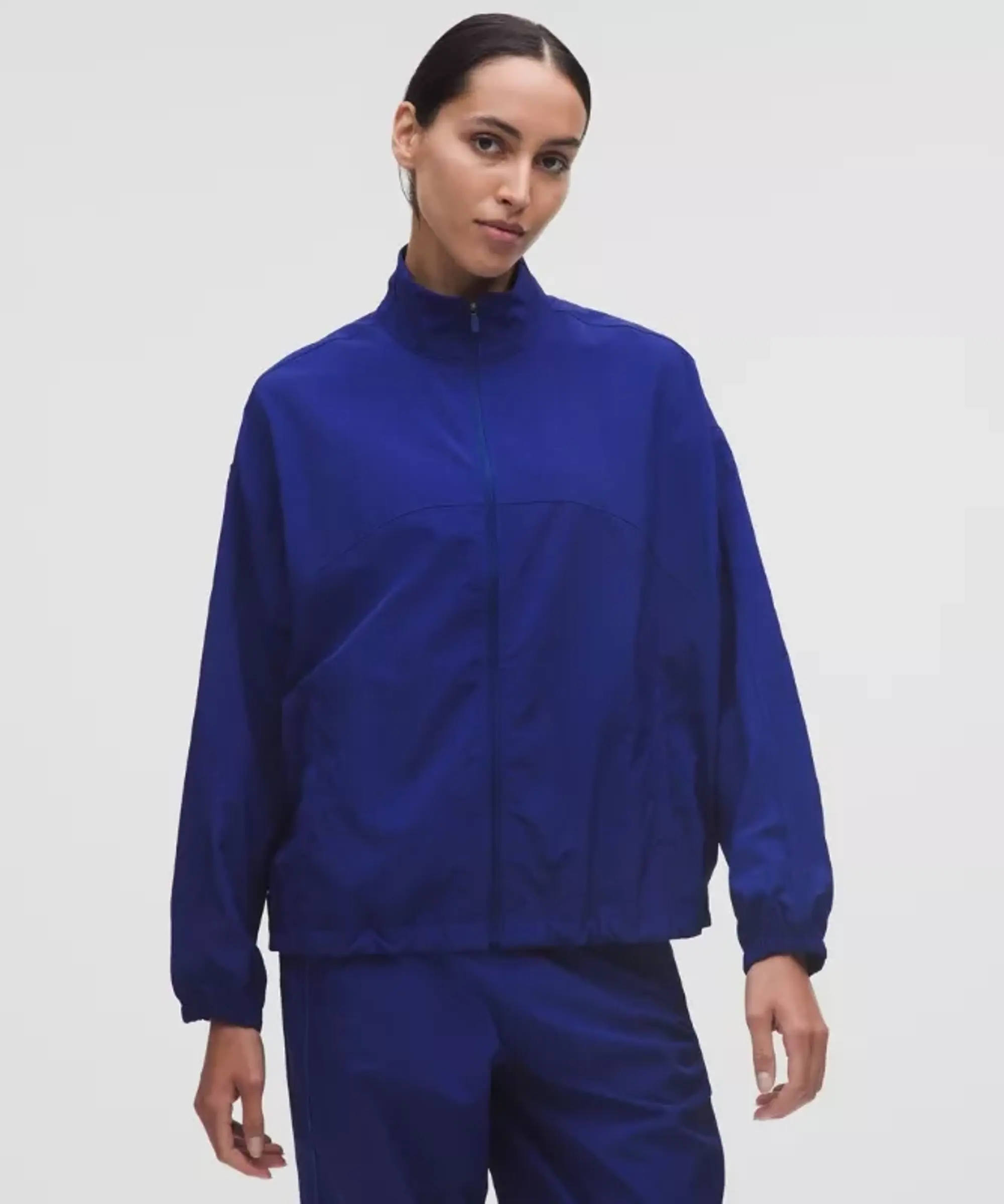 lululemon – Women's License to Train Woven Oversized Jacket – Color Blue – Size Large