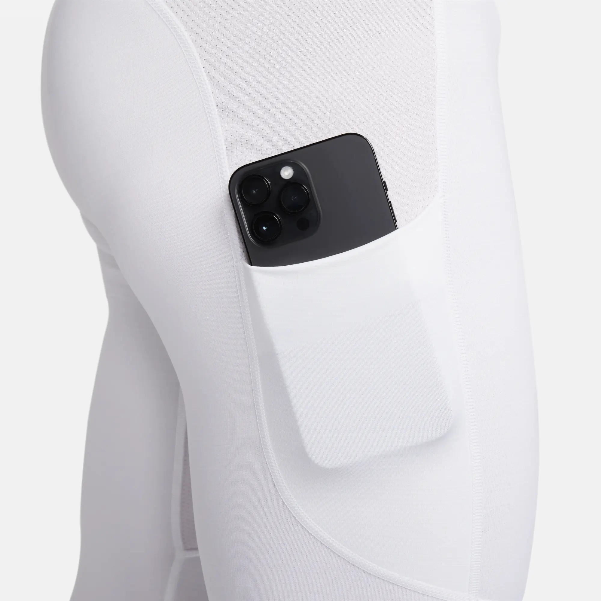 Nike Pro Warm Men's Tights - White - Polyester/Elastane