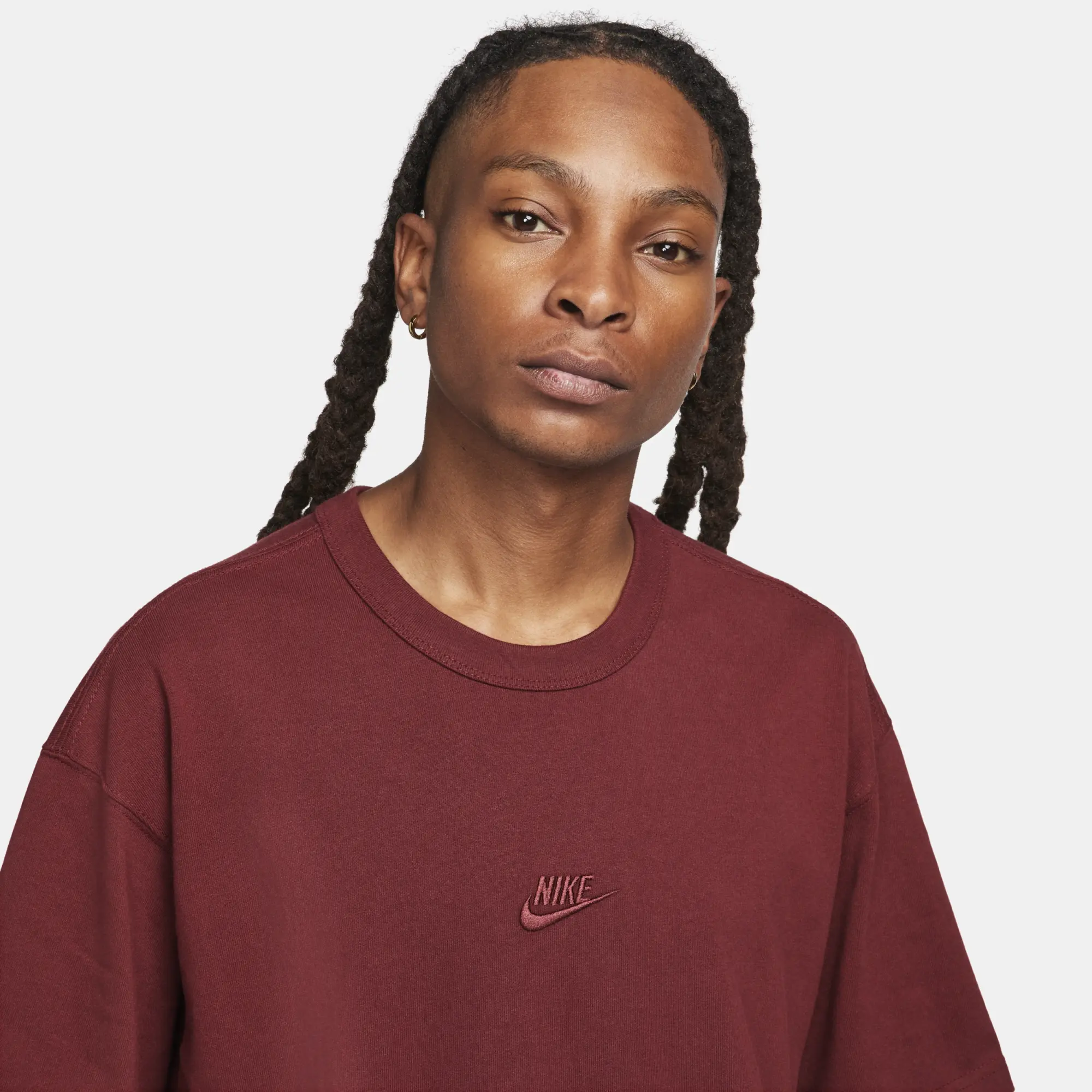 Nike Sportswear Premium Essentials Men's T-Shirt - Red - Organic Cotton Minimum