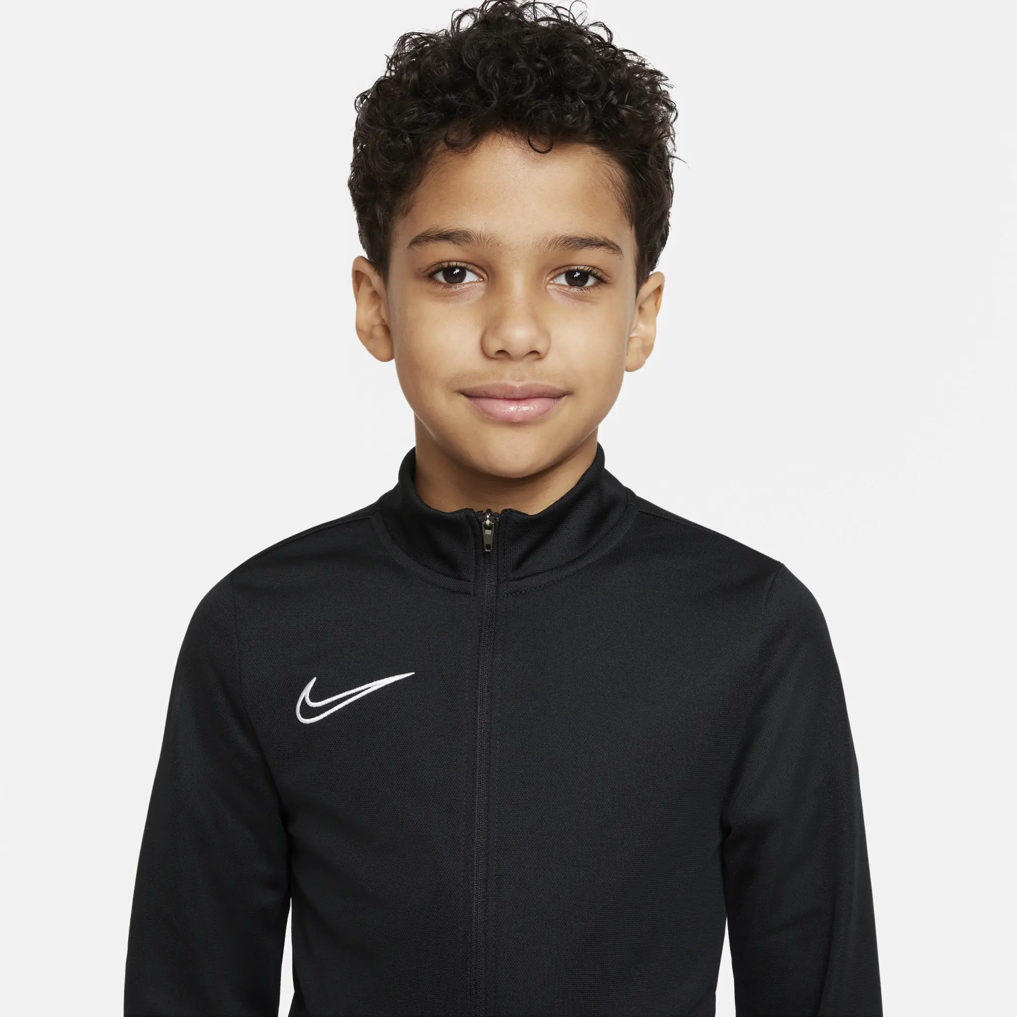 Nike Dri-FIT Academy Older Kids' Knit Football Tracksuit - Black - Polyester