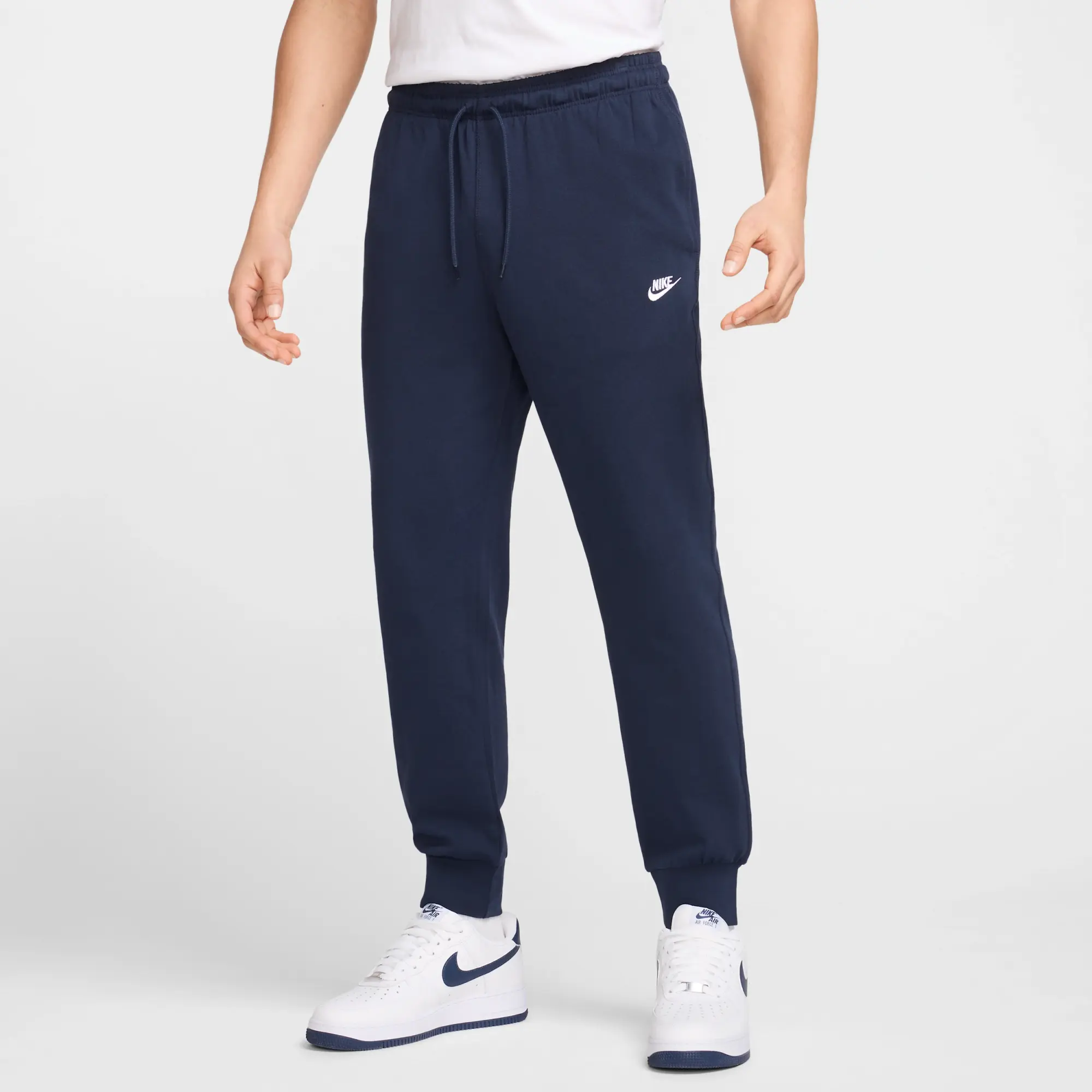 Nike Club Men's Knit Joggers - Blue - Cotton