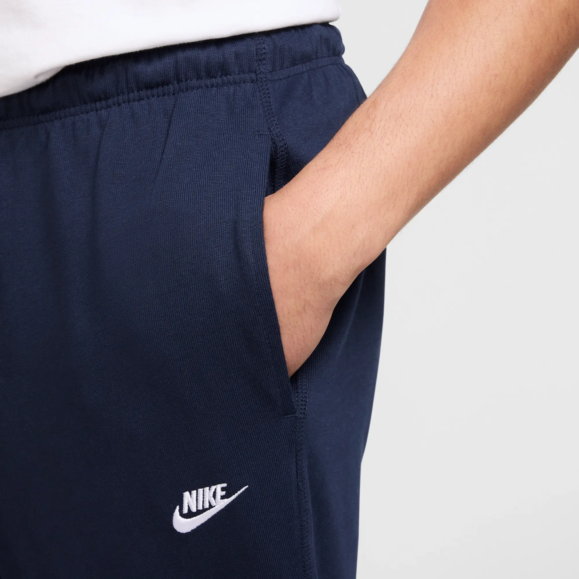 Nike Club Men's Knit Joggers - Blue - Cotton