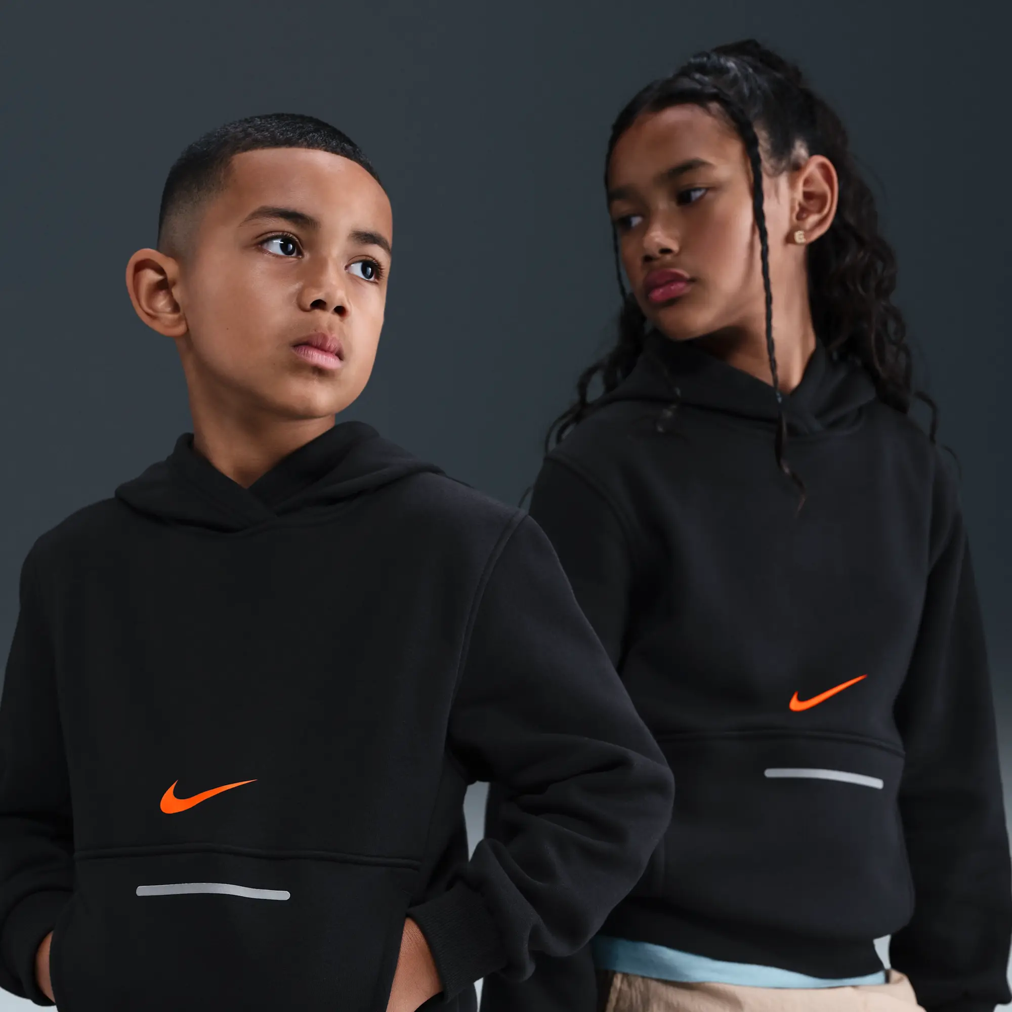 Nike Sportswear Club Fleece Older Kids' Hoodie - Black - Cotton/Polyester
