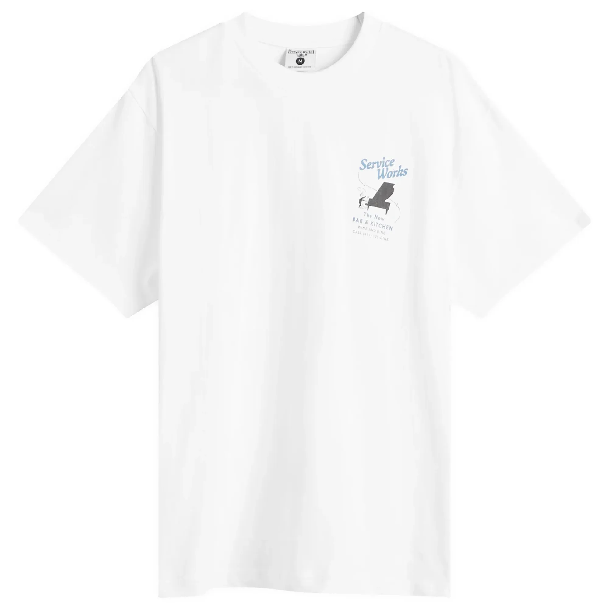 Service Works Men's Bar & Kitchen T-Shirt White