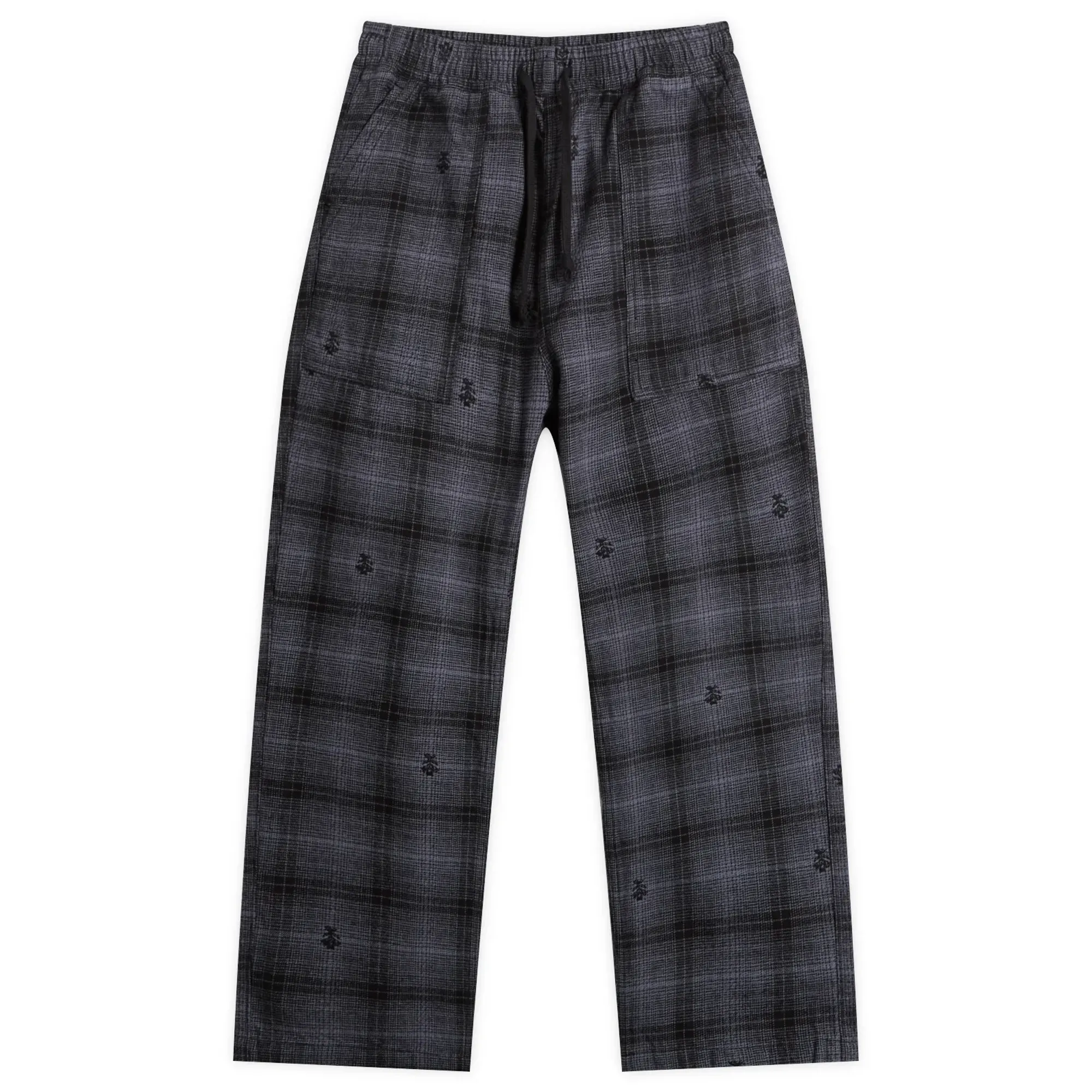 Service Works Men's Thistle Plaid Chef Pants Black