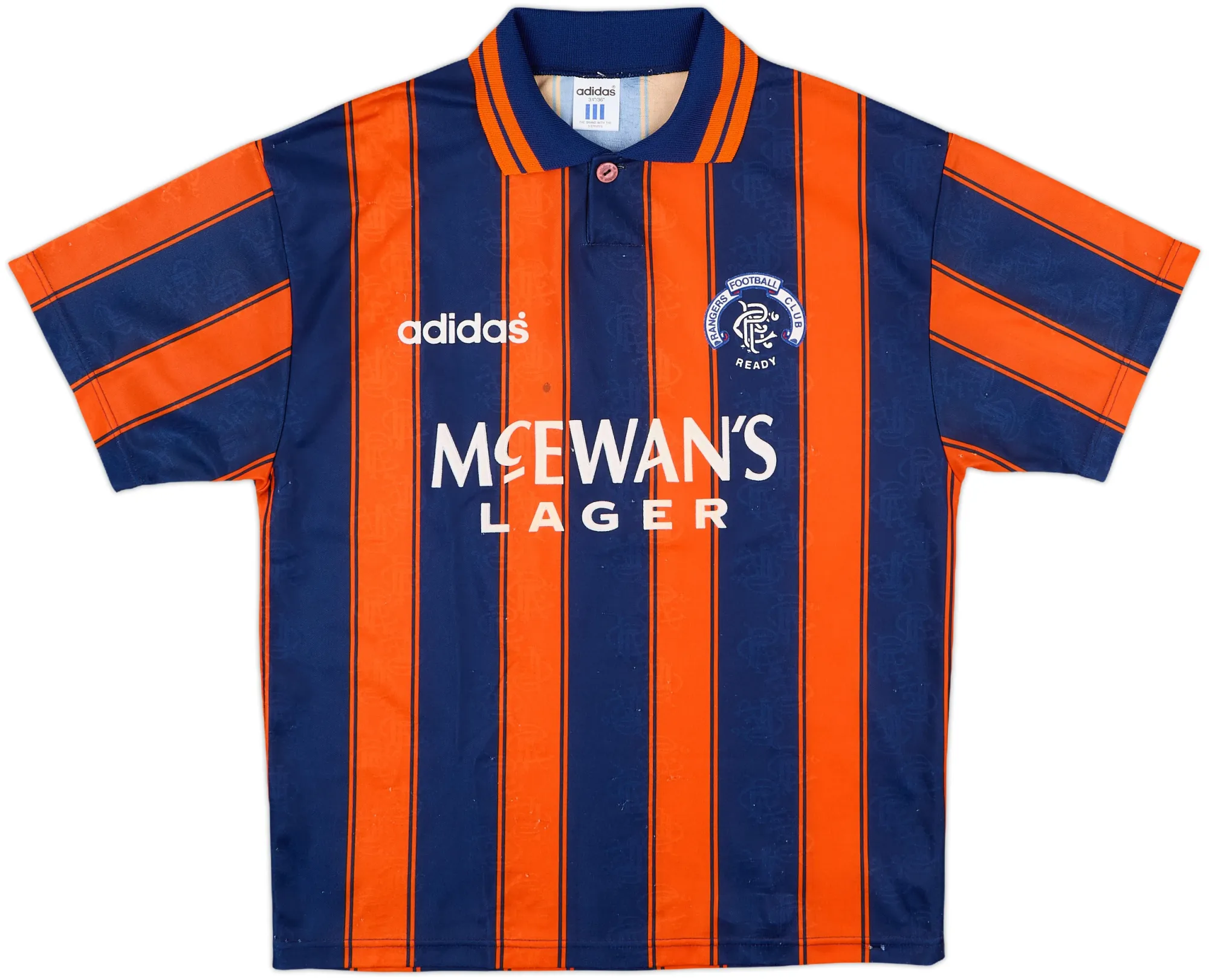 adidas Rangers Mens SS Away Shirt 1993/94