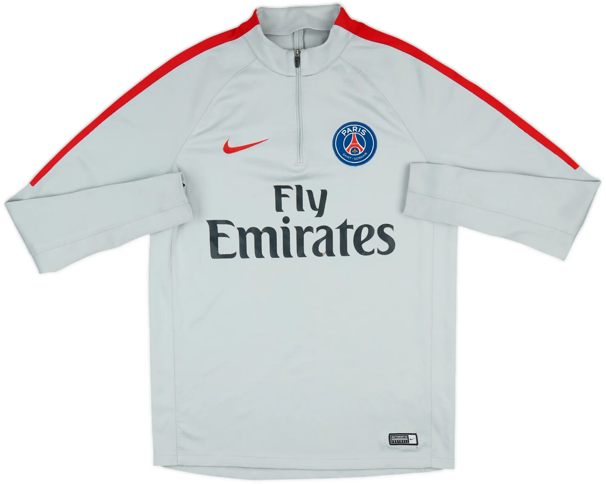 2017-18 Paris Saint-Germain Nike 1/4 Zip Drill Top - 6/10 - (M)