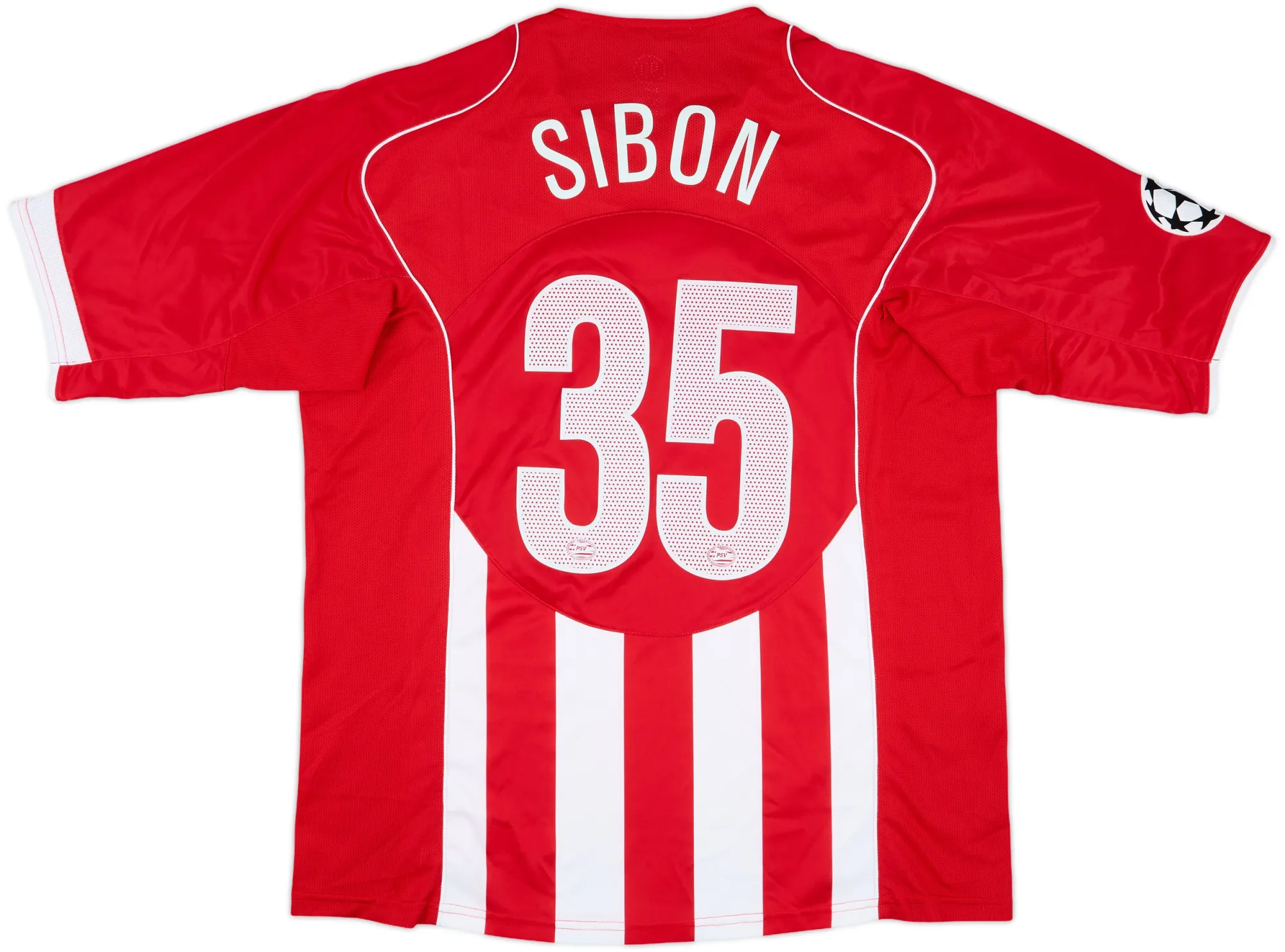 Nike PSV Eindhoven Mens SS Player Issue Home Champions League Shirt 2004/06