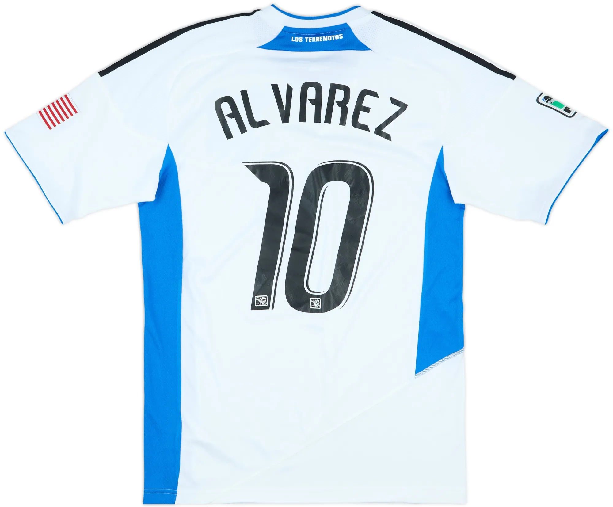 adidas San Jose Earthquakes Mens SS Player Issue Away Shirt 2010