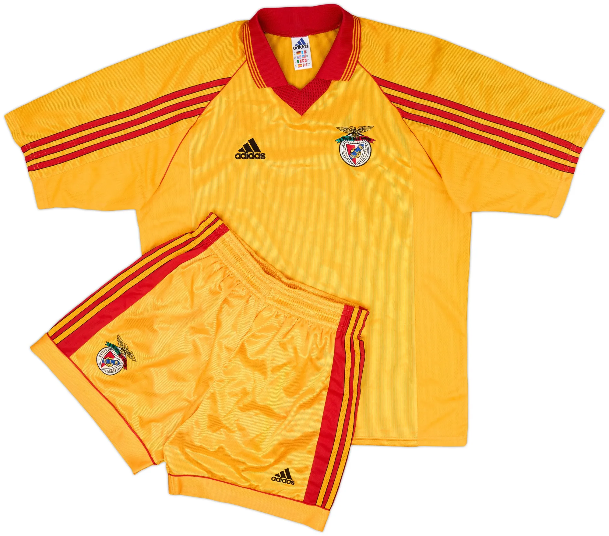 adidas Benfica Mens SS Away Mini Kit 1998/99