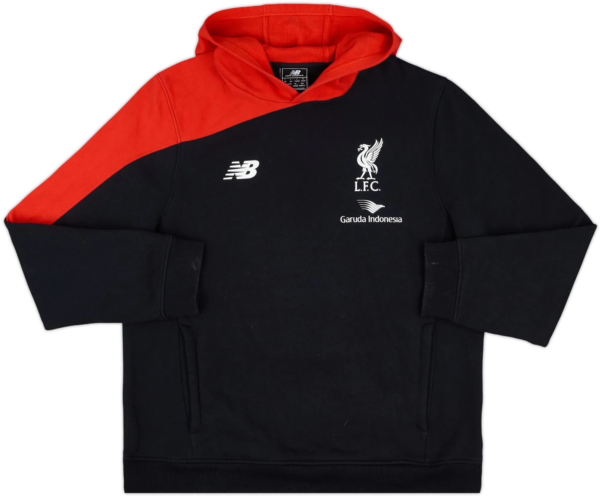 2015-16 Liverpool New Balance Hoodie - 8/10 - (L)