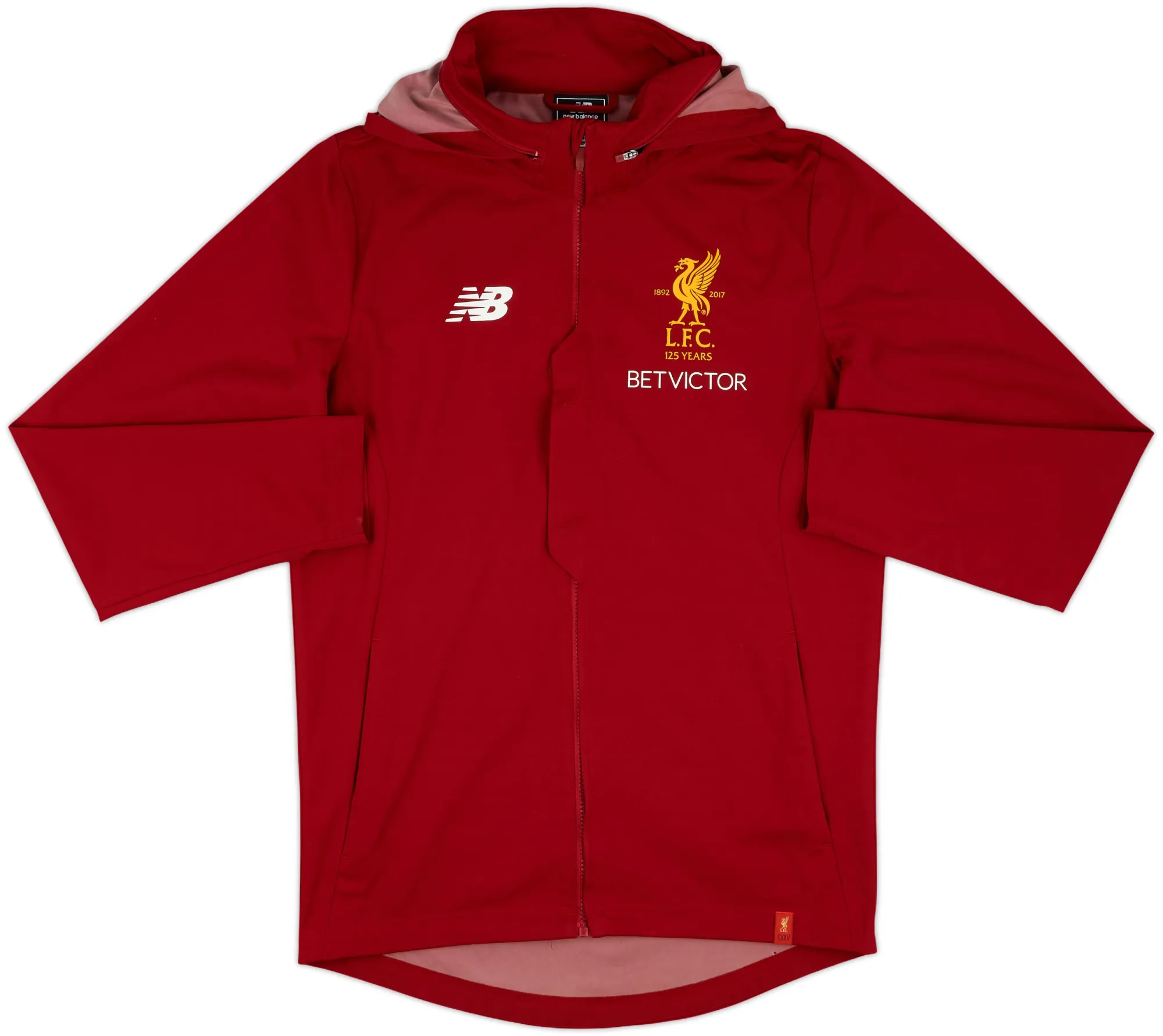 2017-18 Liverpool New Balace Hooded Track Jacket - 10/10 - (S)