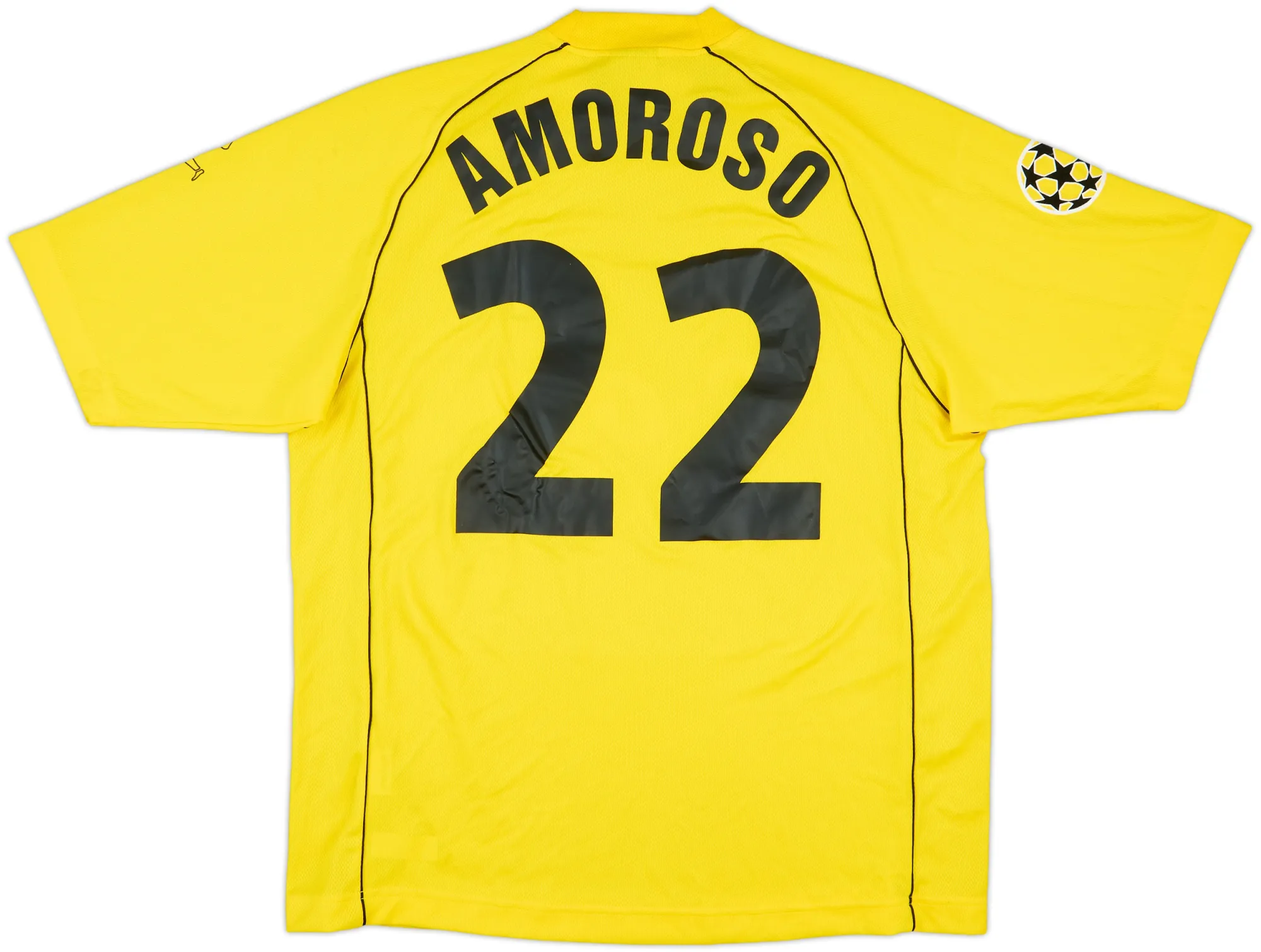 Champion Borussia Dortmund Mens SS Player Issue Home Champions League Shirt 2001/02