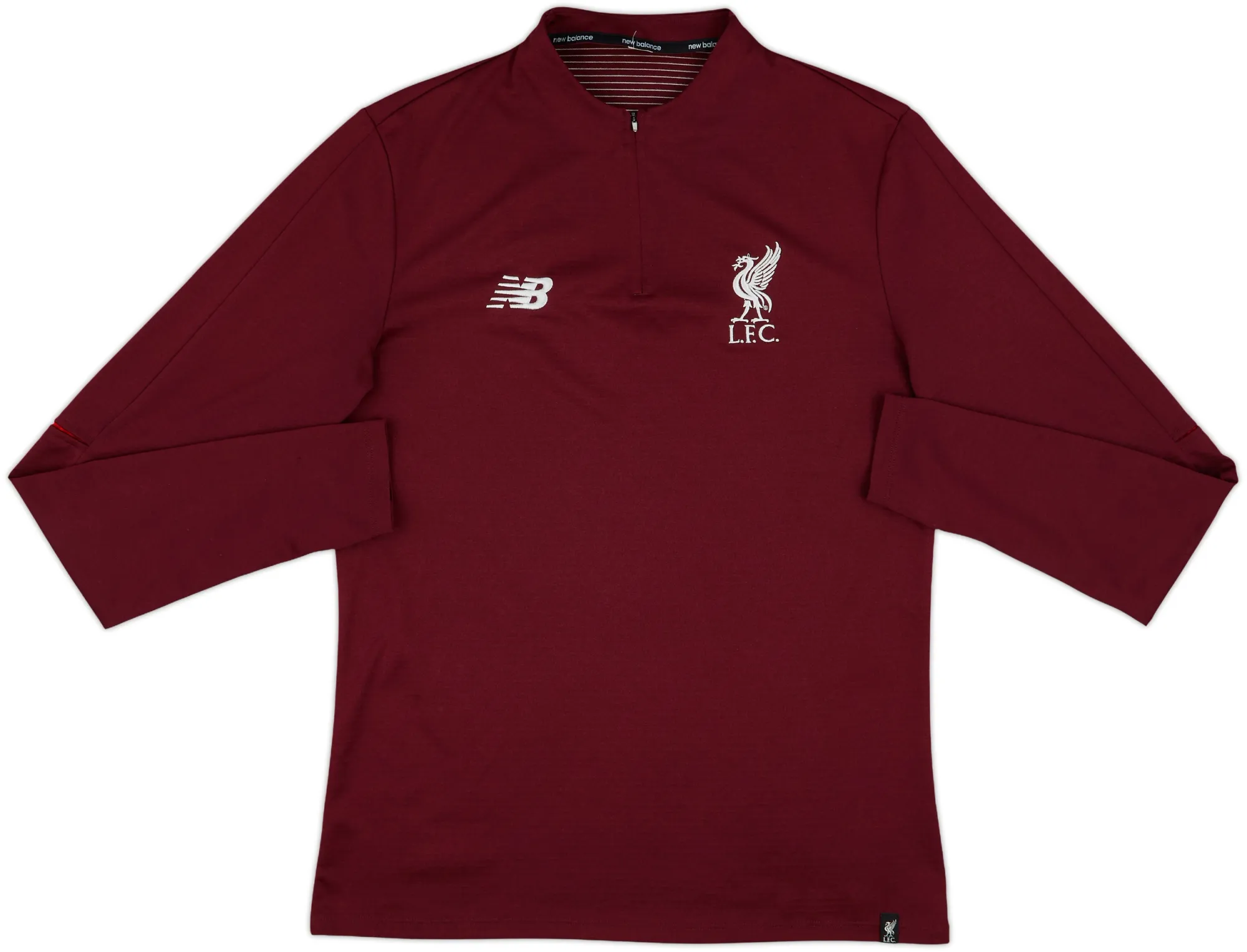 2018-19 Liverpool New Balance 1/4 Zip Sweat Top - 8/10 - (M)