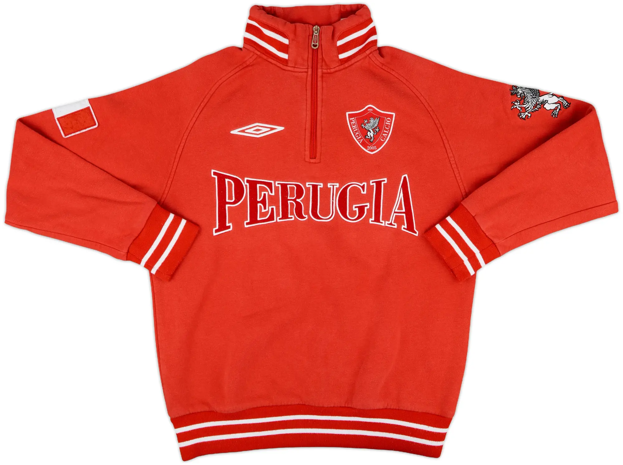 2008-09 Perugia Umbro 1/4 Zip Sweat Top - 6/10 - (M)
