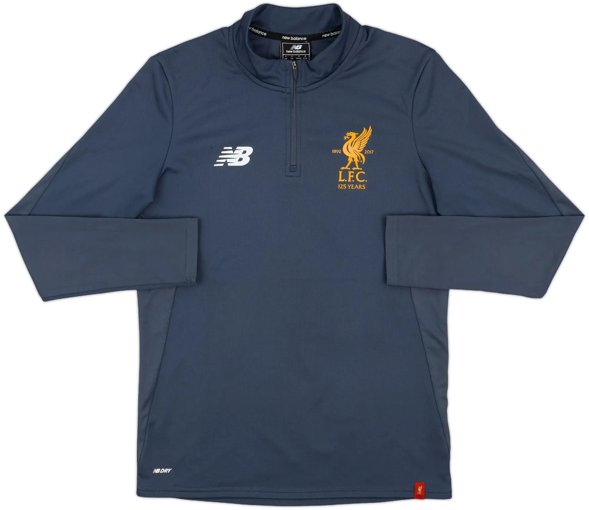 2017-18 Liverpool New Balance 1/4 Zip Training Top - 8/10 - (S)