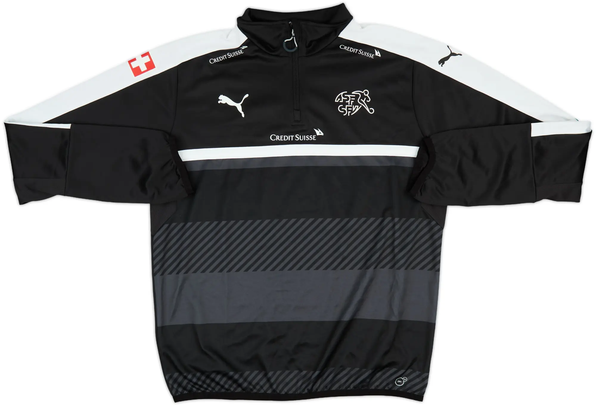 2015-16 Switzerland Puma 1/4 Zip Training Top - 8/10 - (L)