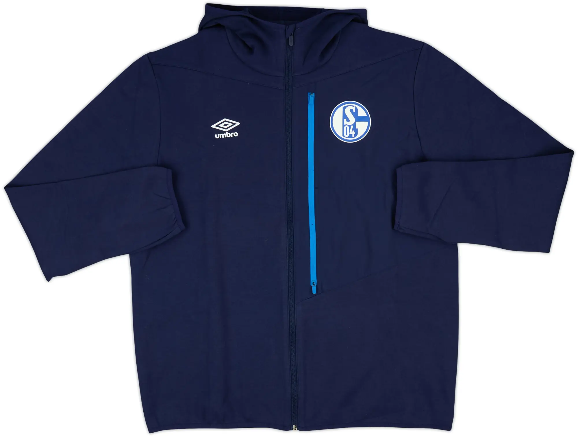 2021-22 Schalke Umbro Hooded Track Jacket - 8/10 - (XXL)