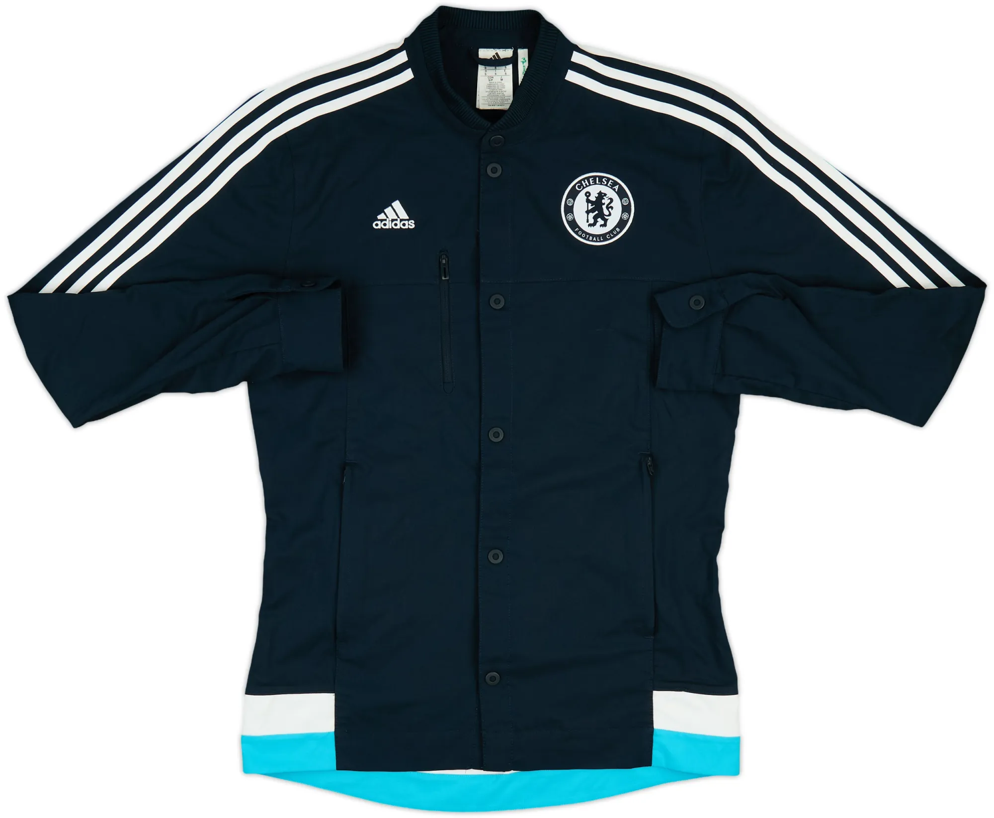 2014-15 Chelsea adidas Button Track Jacket - 8/10 - (S)